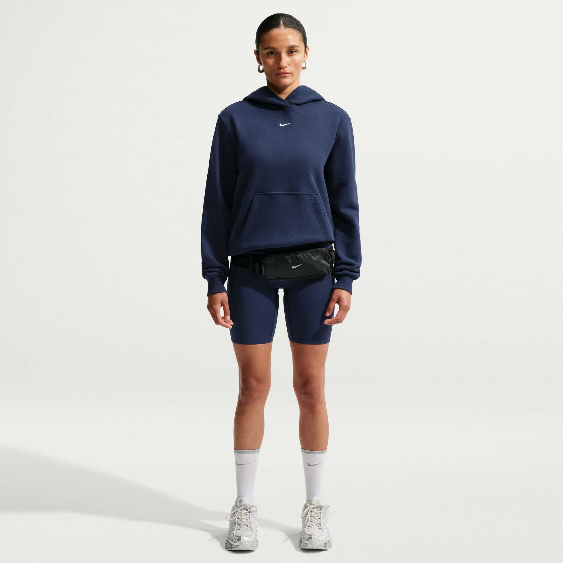 NIKE, Women's Pullover Hoodie Studio Fleece Medium Weight