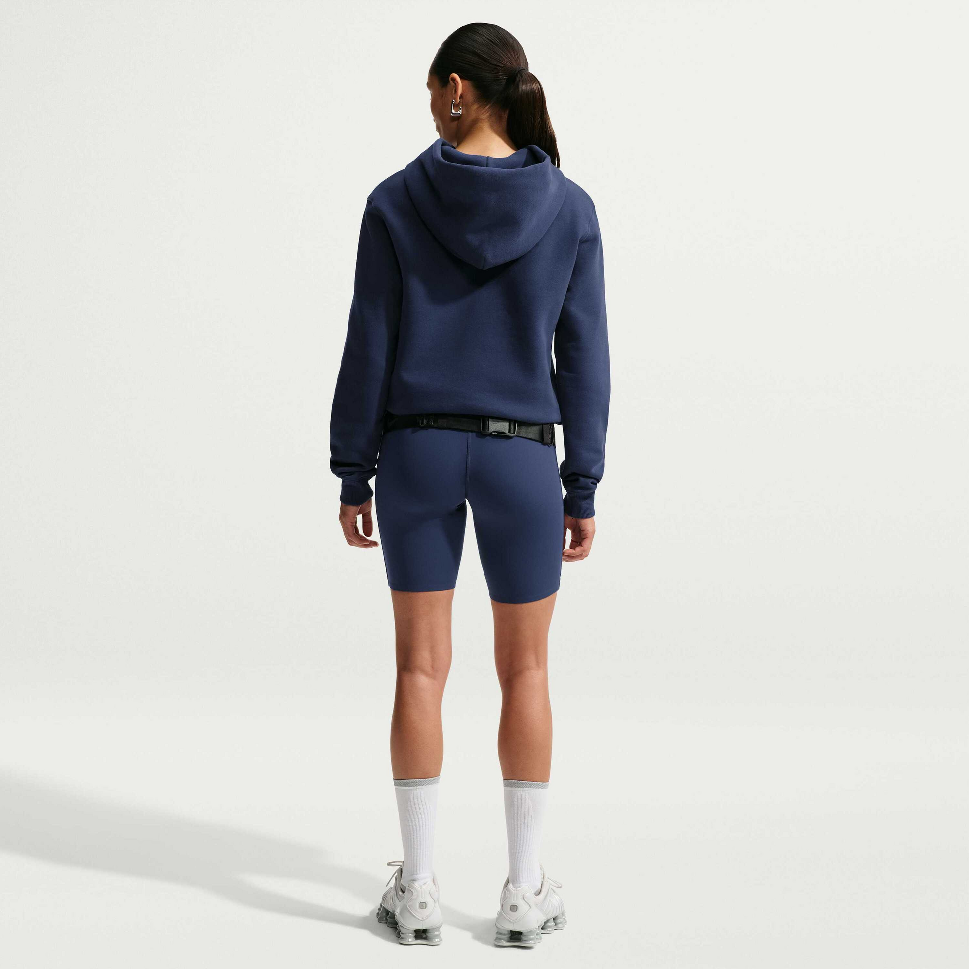 NIKE, Women's Pullover Hoodie Studio Fleece Medium Weight