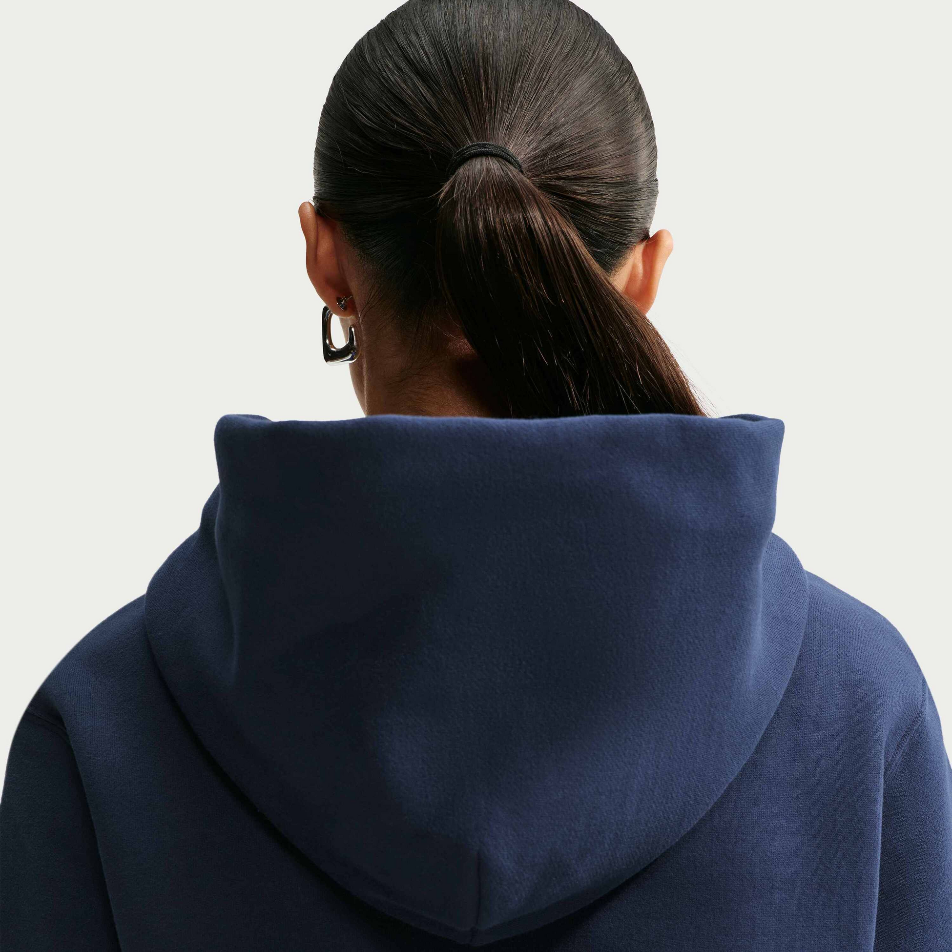 NIKE, Women's Pullover Hoodie Studio Fleece Medium Weight