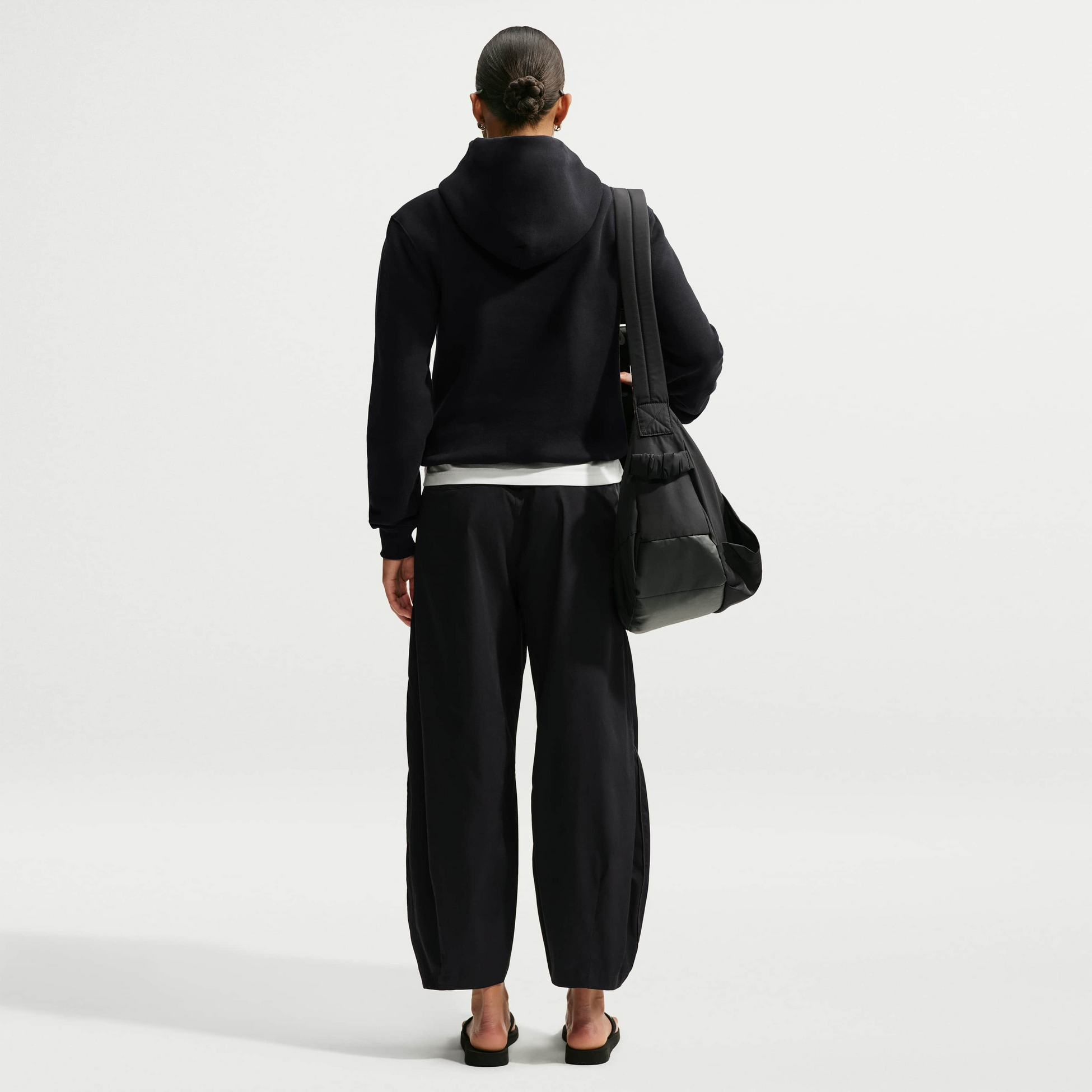 NIKE, Women's Pullover Hoodie Studio Fleece Medium Weight