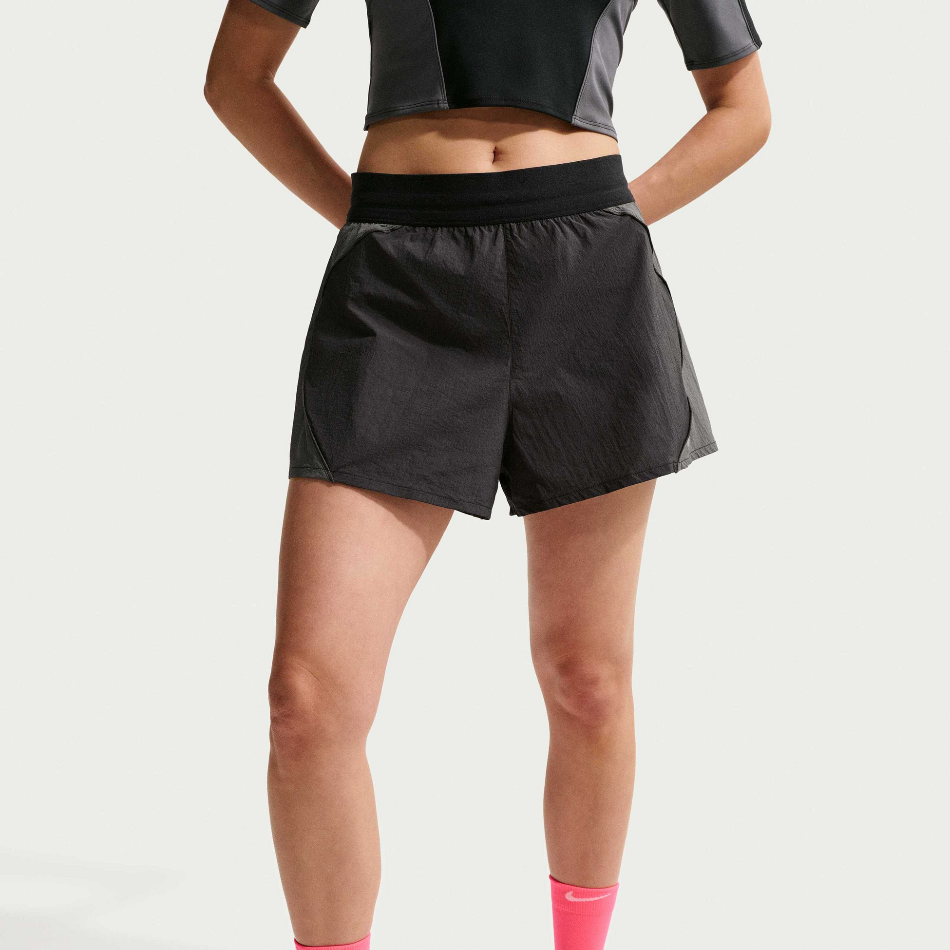 NIKE, Women's Repel High-waisted Brief-lined Running Shorts Swift