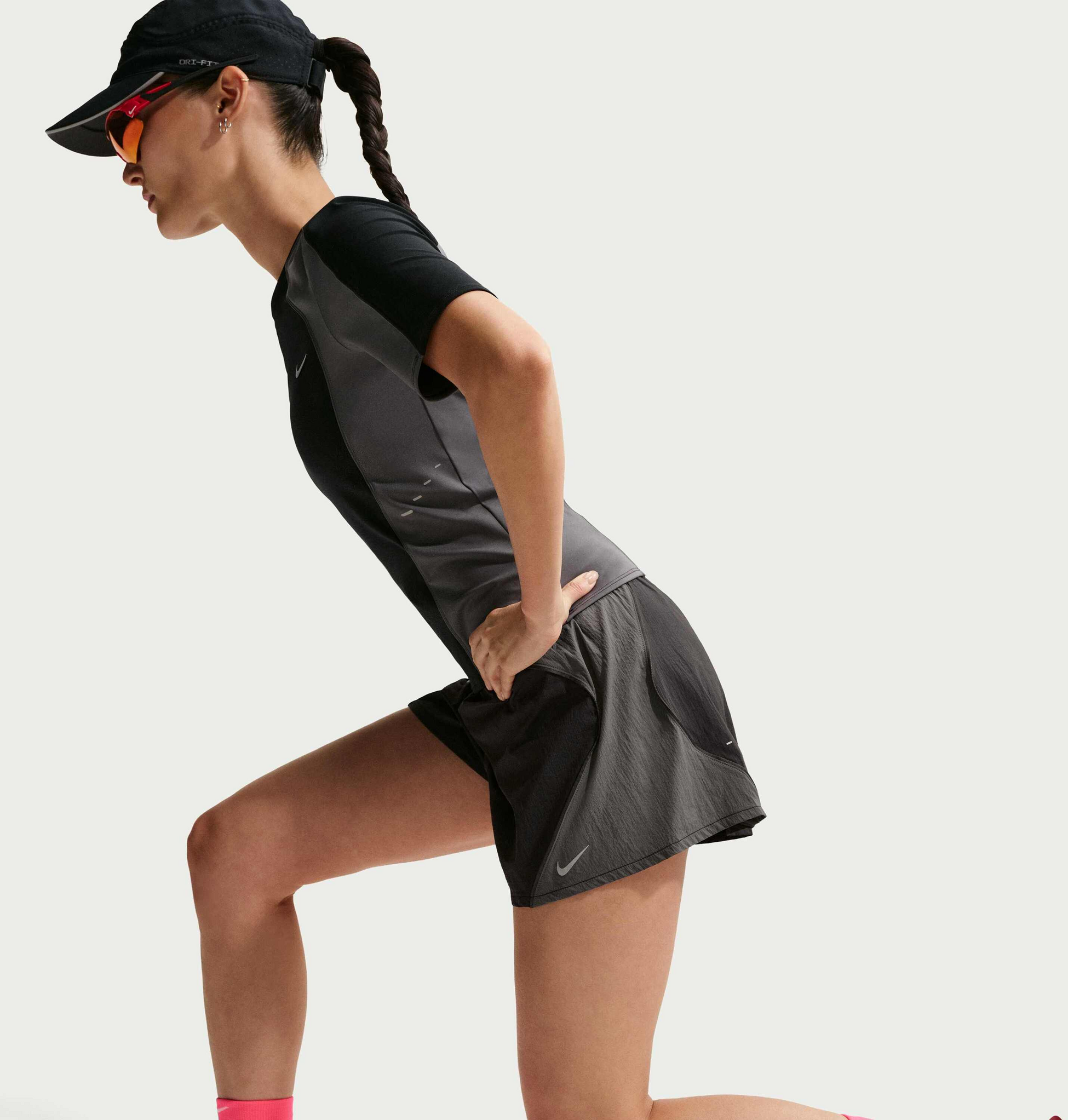 NIKE, Women's Repel High-waisted Brief-lined Running Shorts Swift