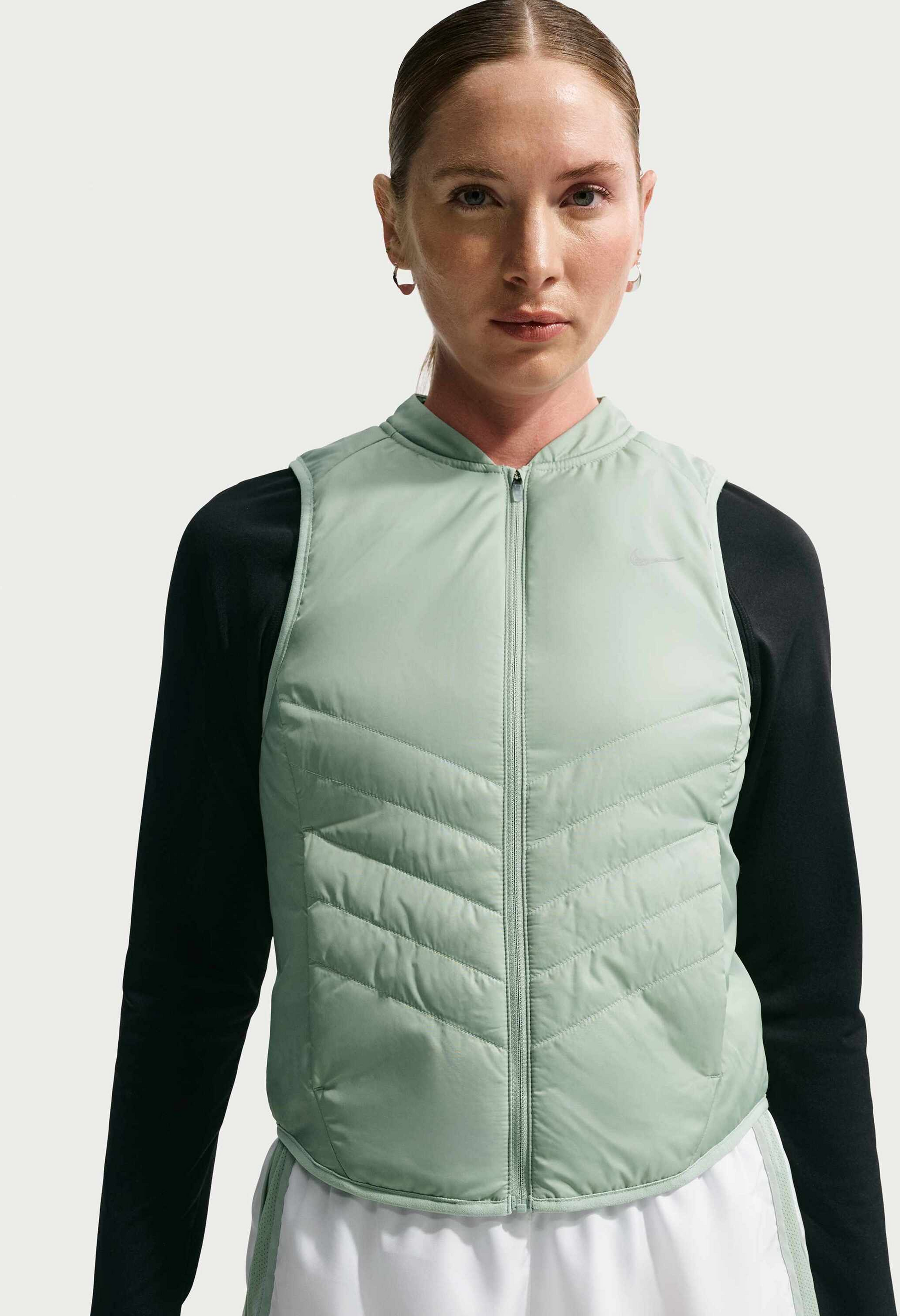 NIKE, Women's Repel Warm Running Vest Tempo
