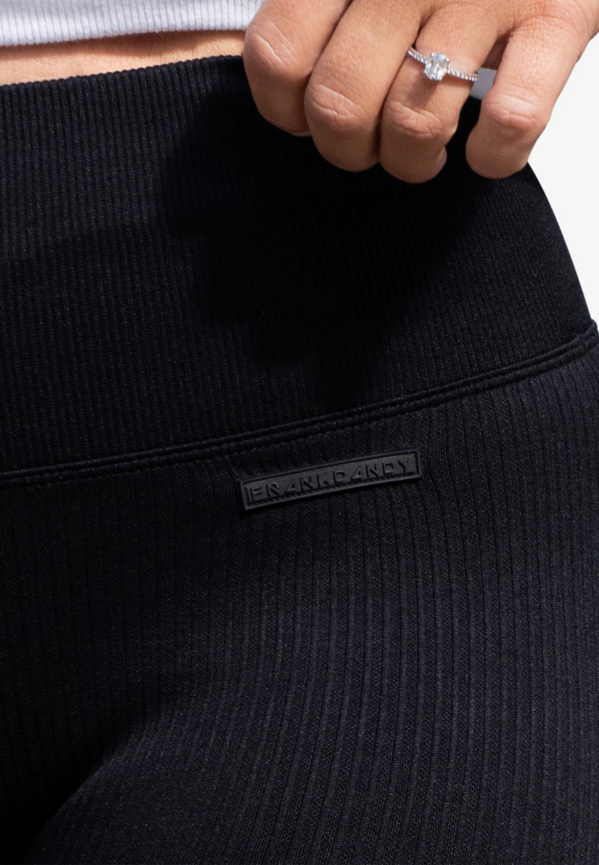 FRANK DANDY, Women's Ribbed Flare Tights