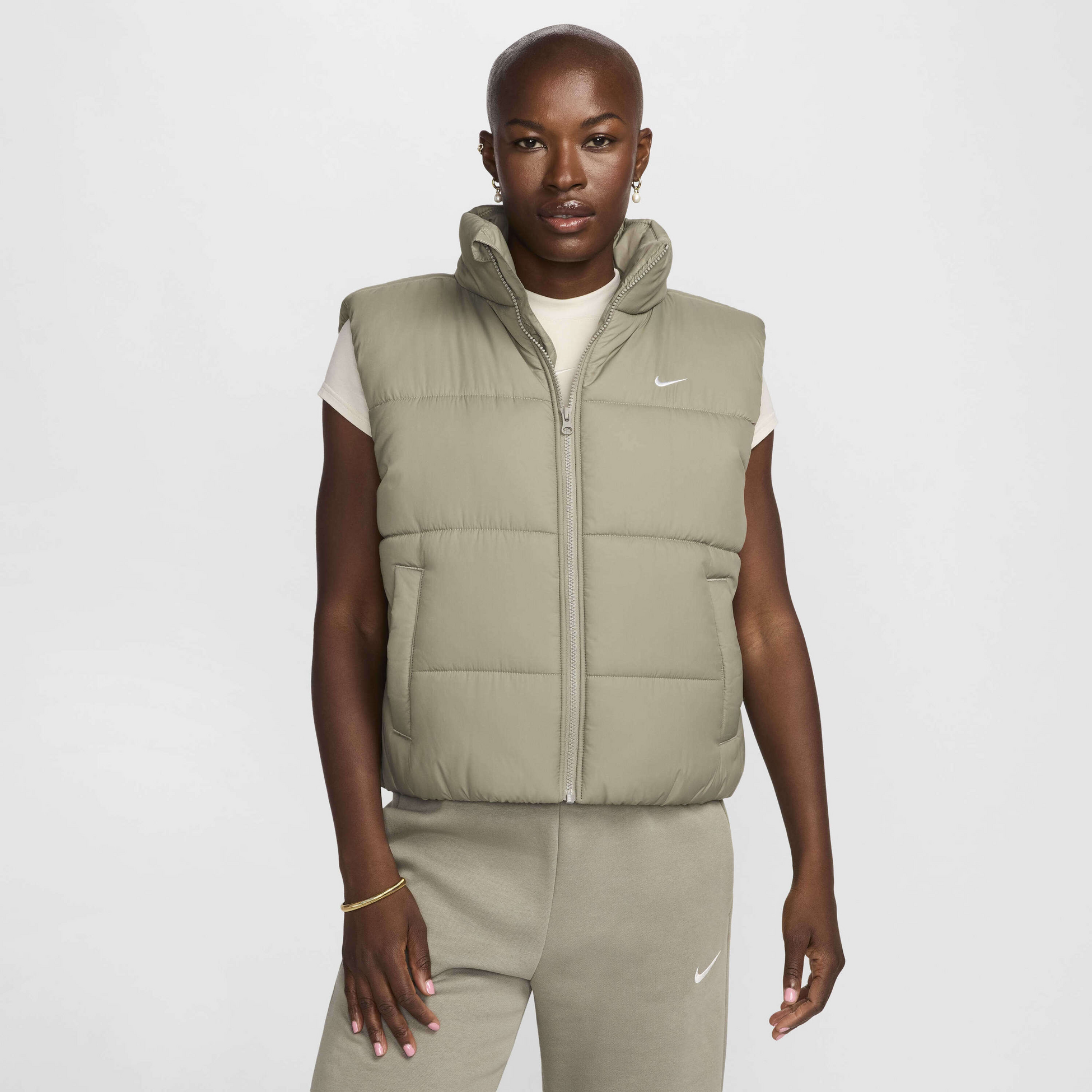 NIKE, Women's Therma-fit Loose Gilet Sportswear Classic Puffer