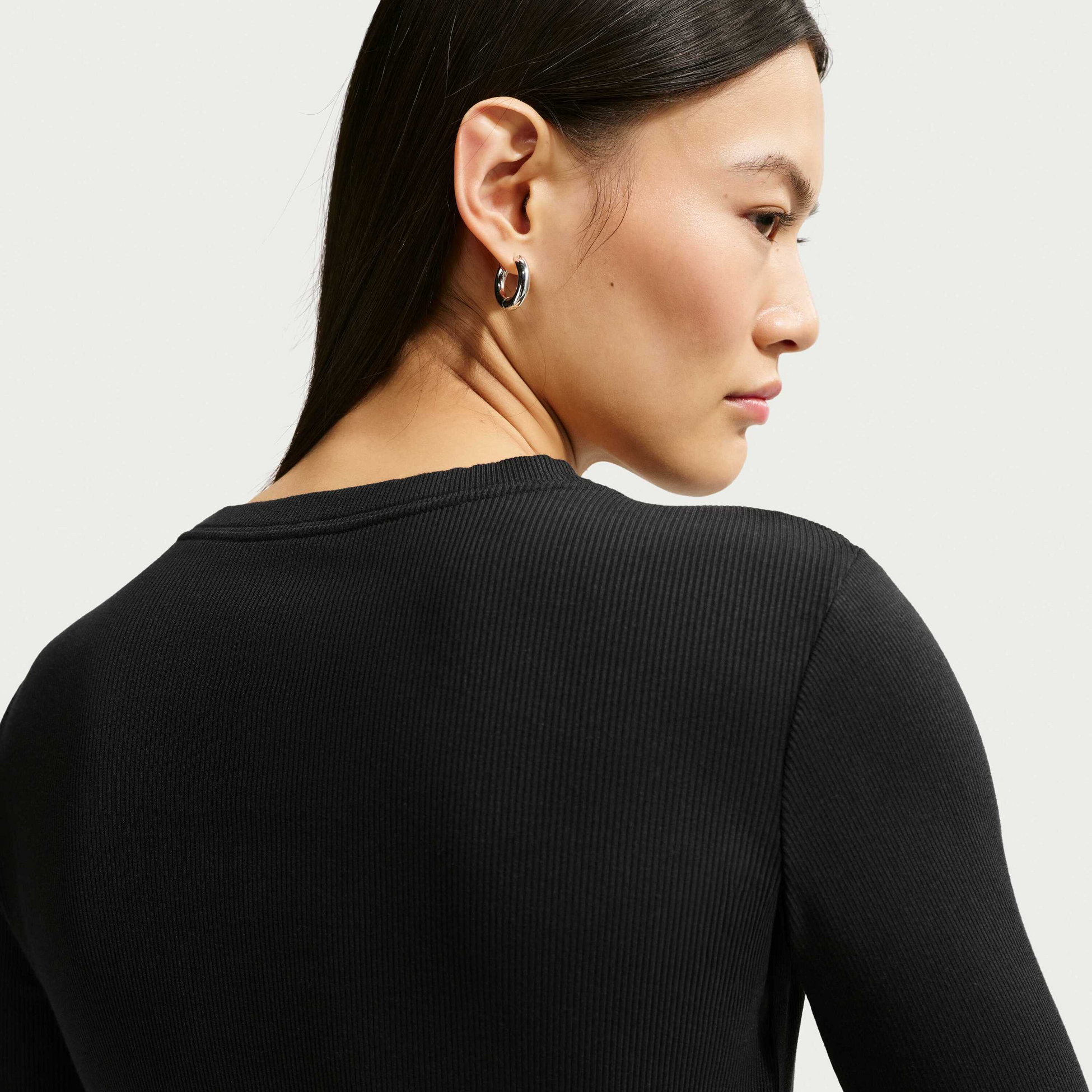 NIKE, Women's Tight Long-sleeve Ribbed T-shirt Sportswear