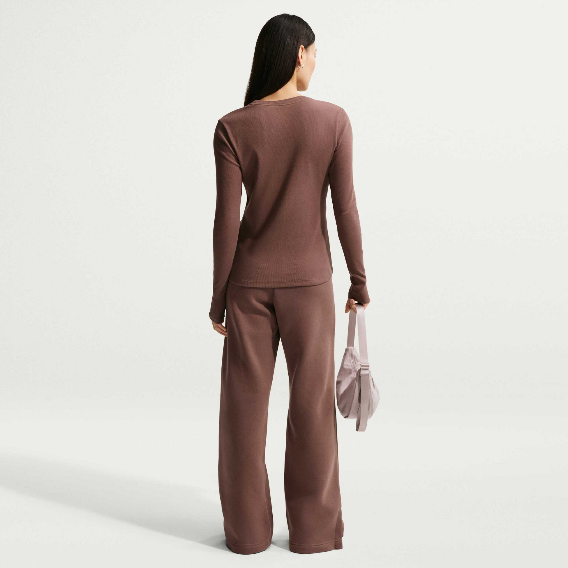 NIKE, Women's Tight Long-sleeve Ribbed T-shirt Sportswear