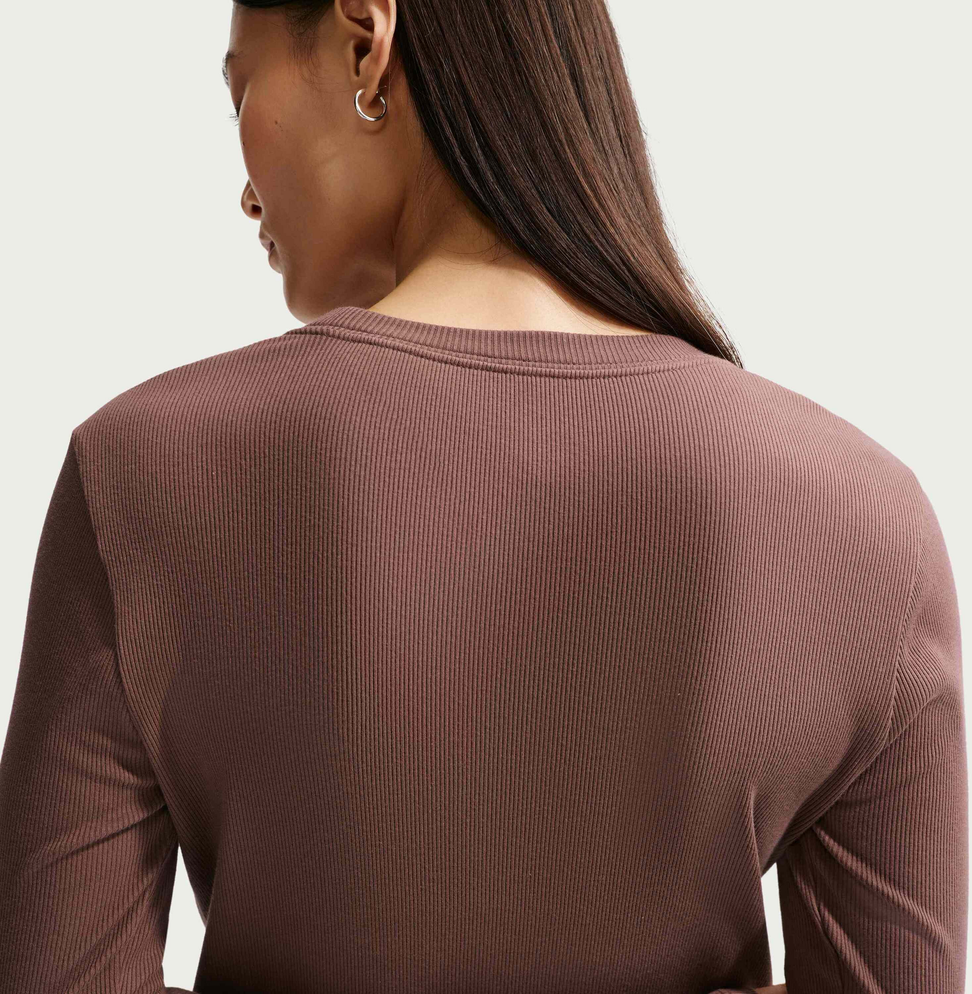 NIKE, Women's Tight Long-sleeve Ribbed T-shirt Sportswear