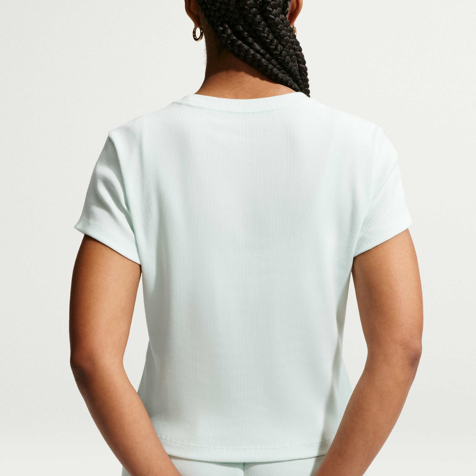 NIKE, Women's Tight Ribbed Short-sleeve T-shirt Sportswear