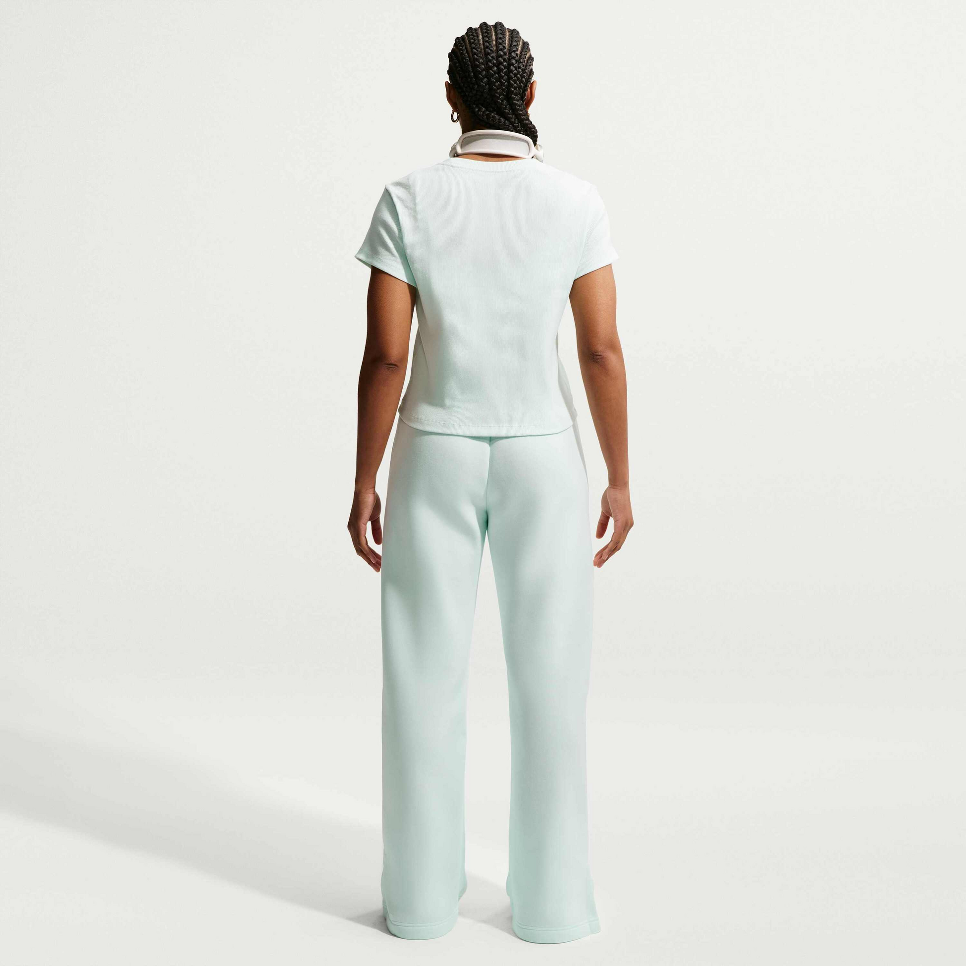 NIKE, Women's Tight Ribbed Short-sleeve T-shirt Sportswear