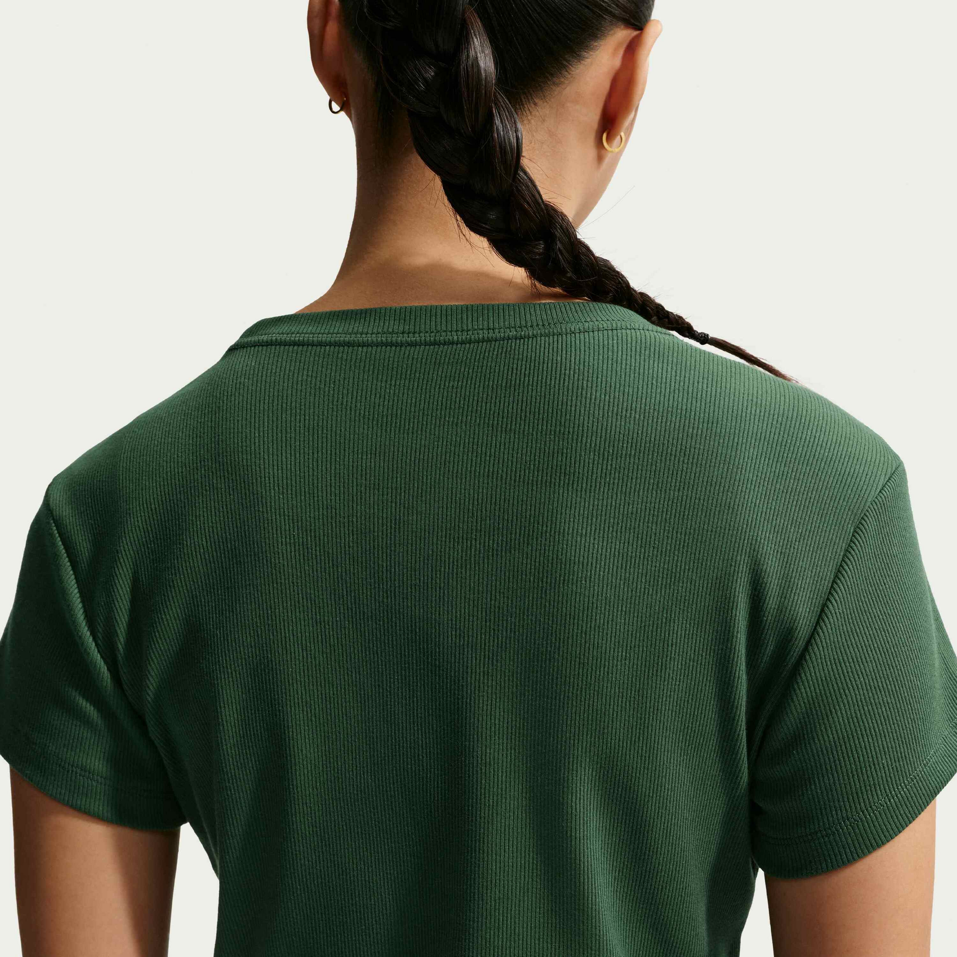 NIKE, Women's Tight Ribbed Short-sleeve T-shirt Sportswear