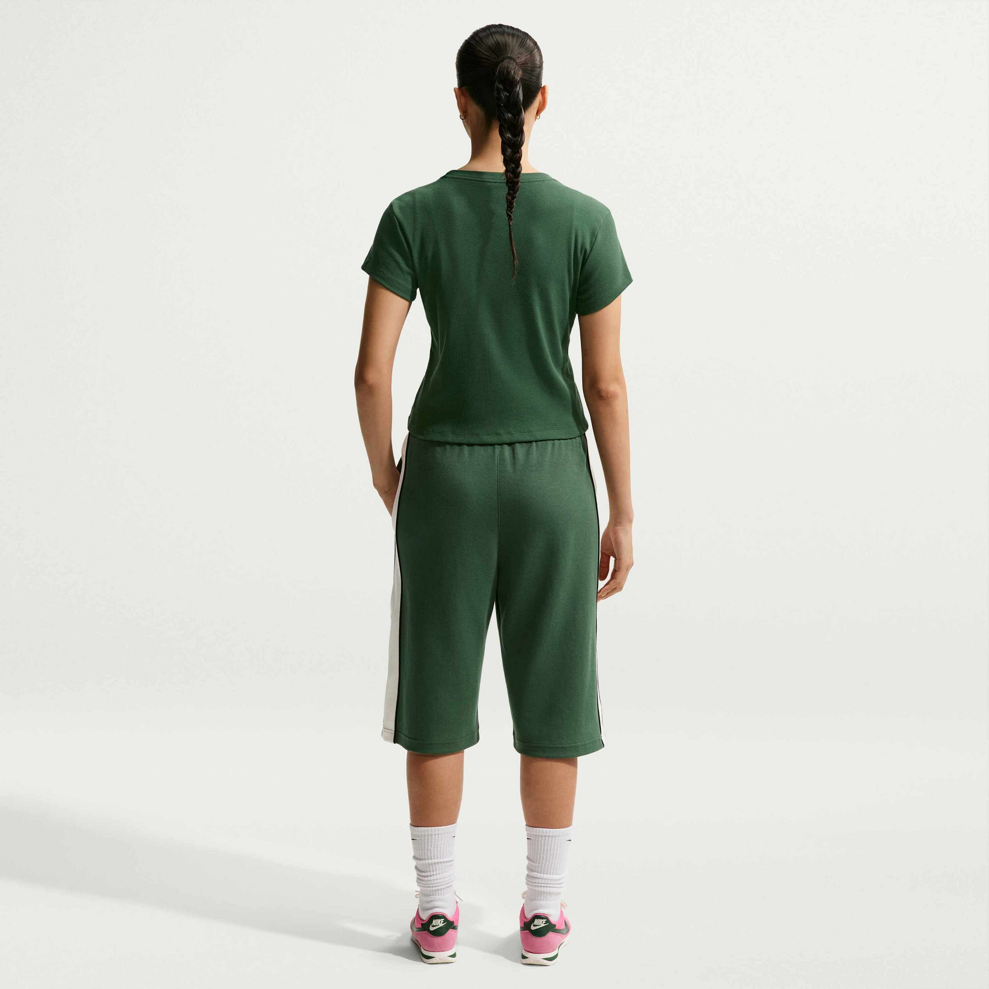 NIKE, Women's Tight Ribbed Short-sleeve T-shirt Sportswear