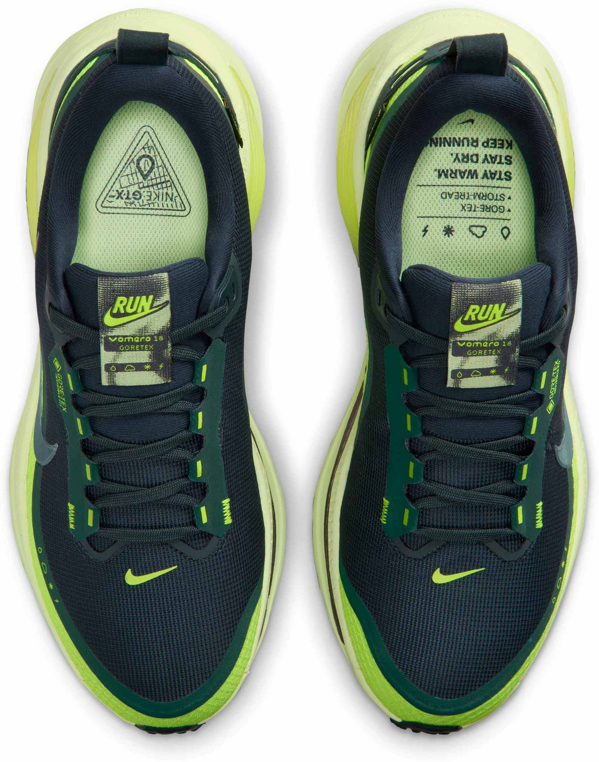 NIKE, Women's Waterproof Road Running Shoes With Reflective Design Accents Vomero 18 Gore-tex