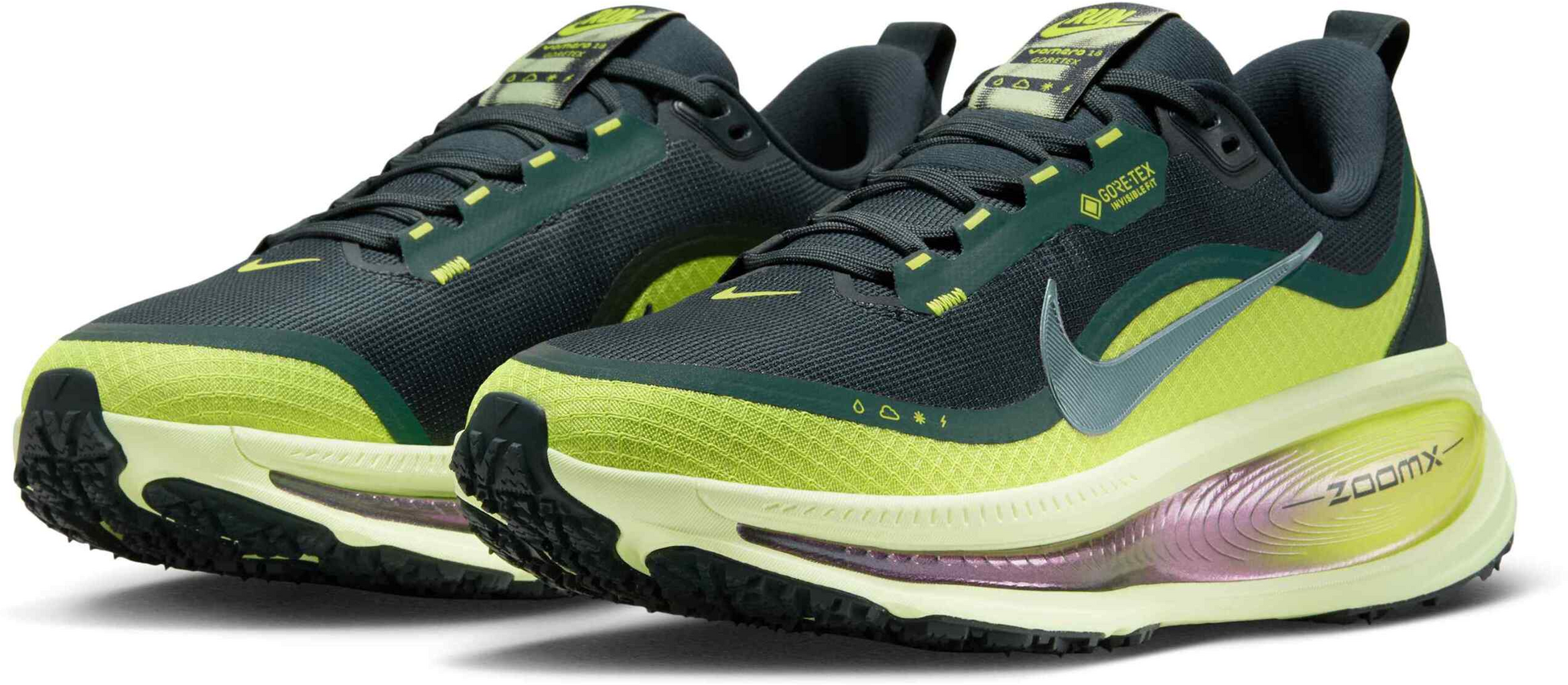 NIKE, Women's Waterproof Road Running Shoes With Reflective Design Accents Vomero 18 Gore-tex