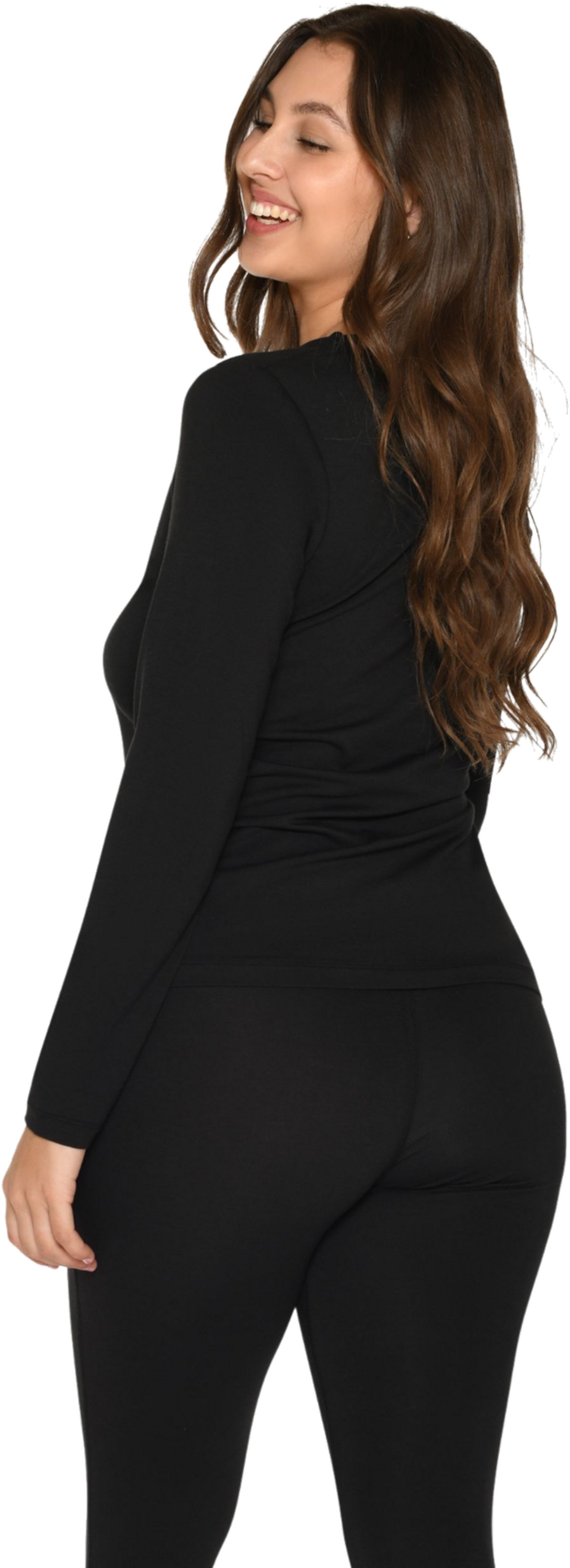 URBAN QUEST, Women Bamboo L/s T-shirt Slim Fit