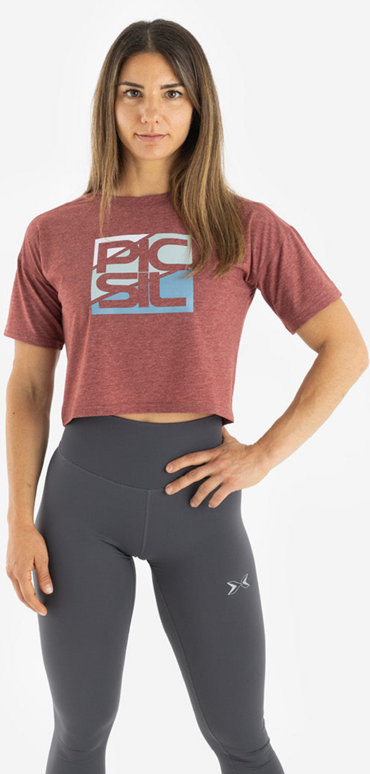 PICSIL SPORT, Women Premium Crop Short Sleeve