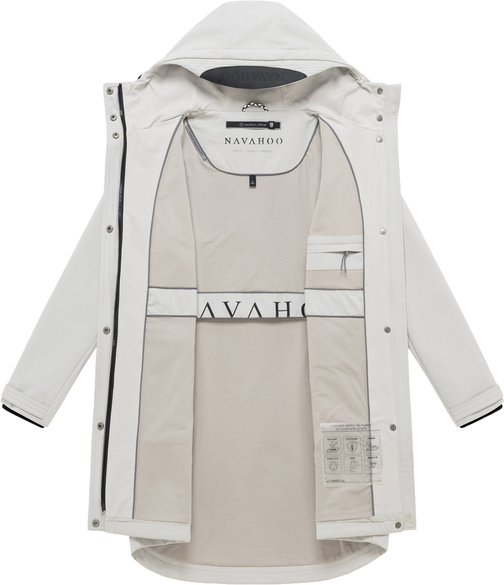 NAVAHOO, Women Spring Jacket Morgennebel