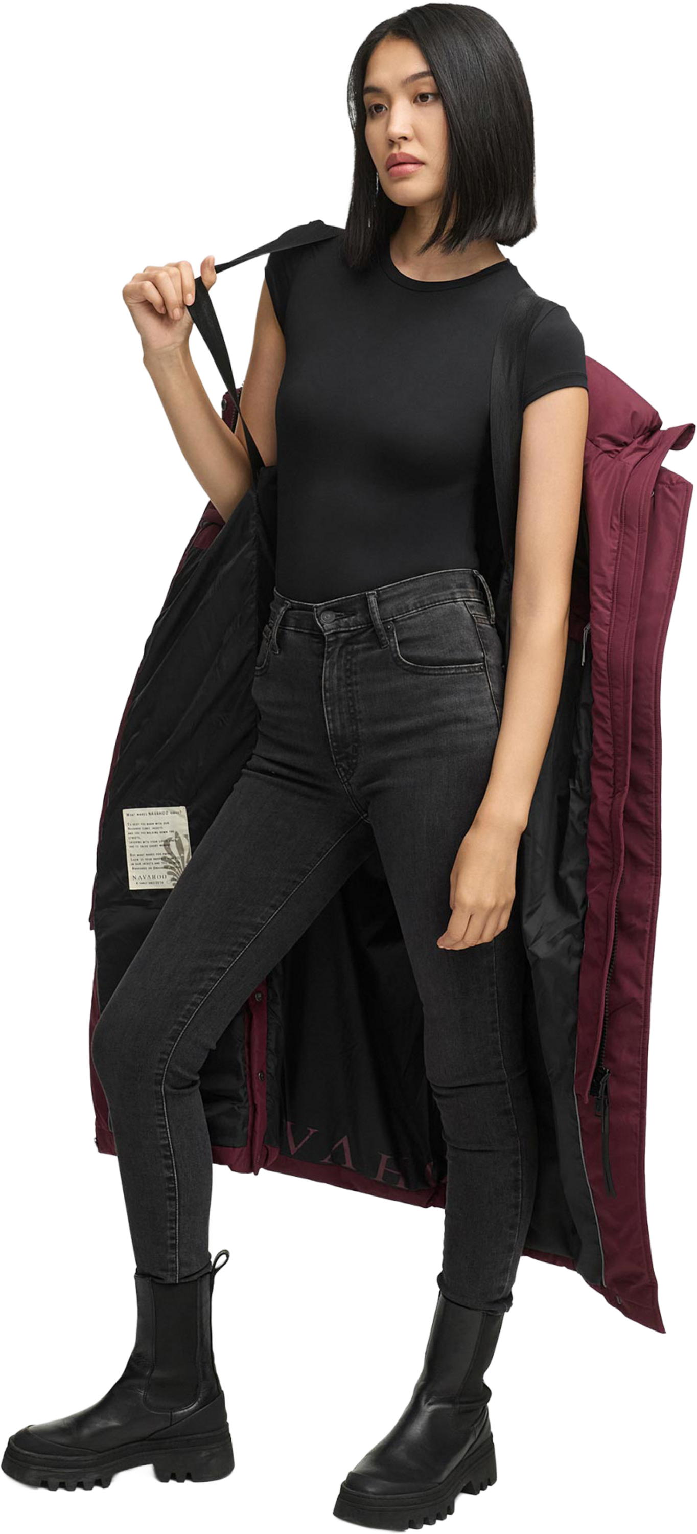 NAVAHOO, Women Winterjacket Engelsfeder