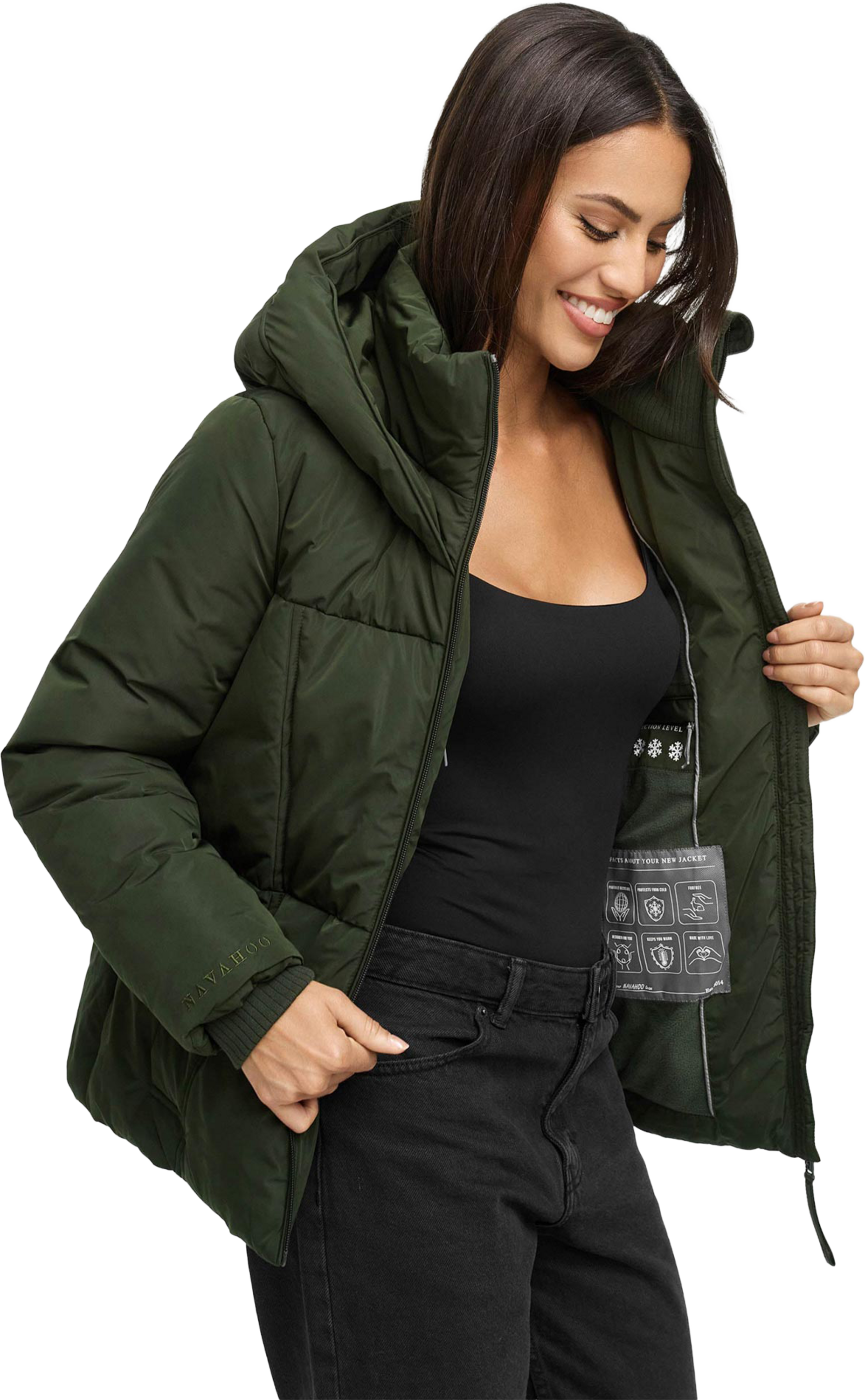 NAVAHOO, Women Winterjacket Fl&uuml;sterfee