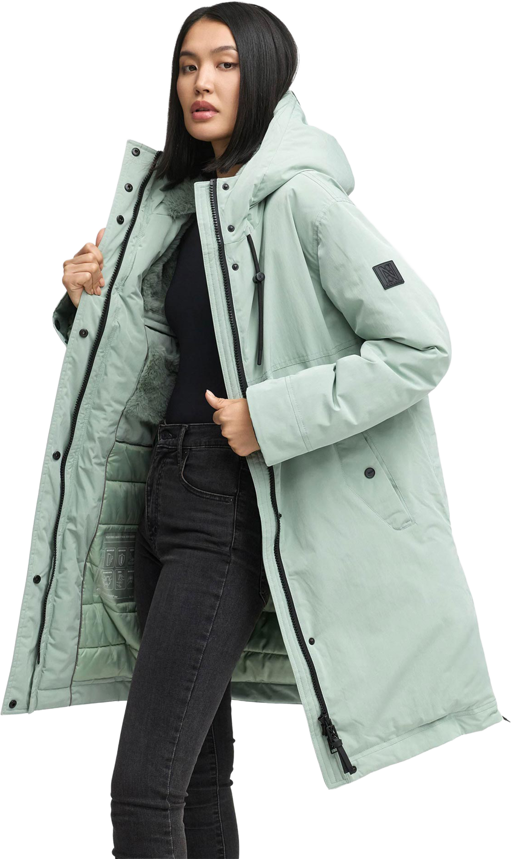 NAVAHOO, Women Winterjacket Hageltanz