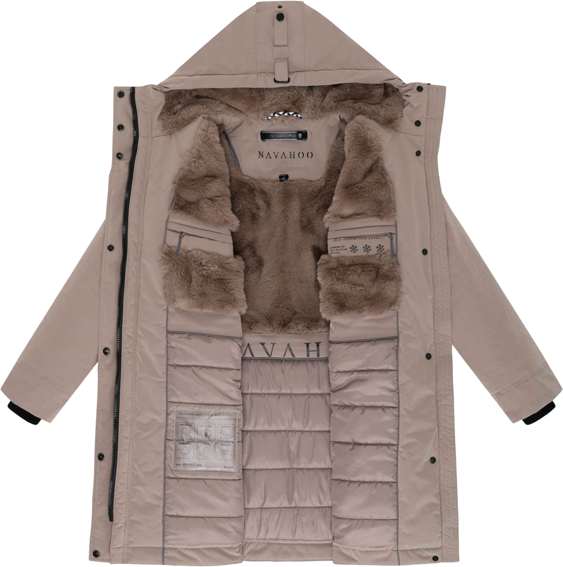 NAVAHOO, Women Winterjacket Hageltanz
