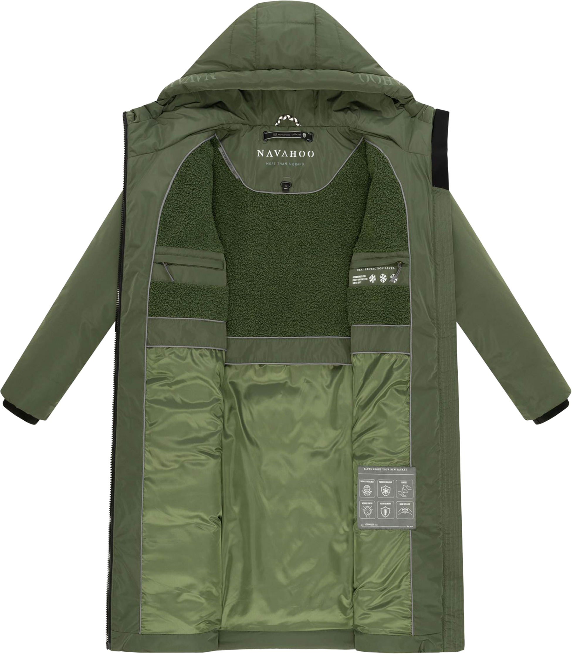 NAVAHOO, Women Winterjacket Herbstnebel