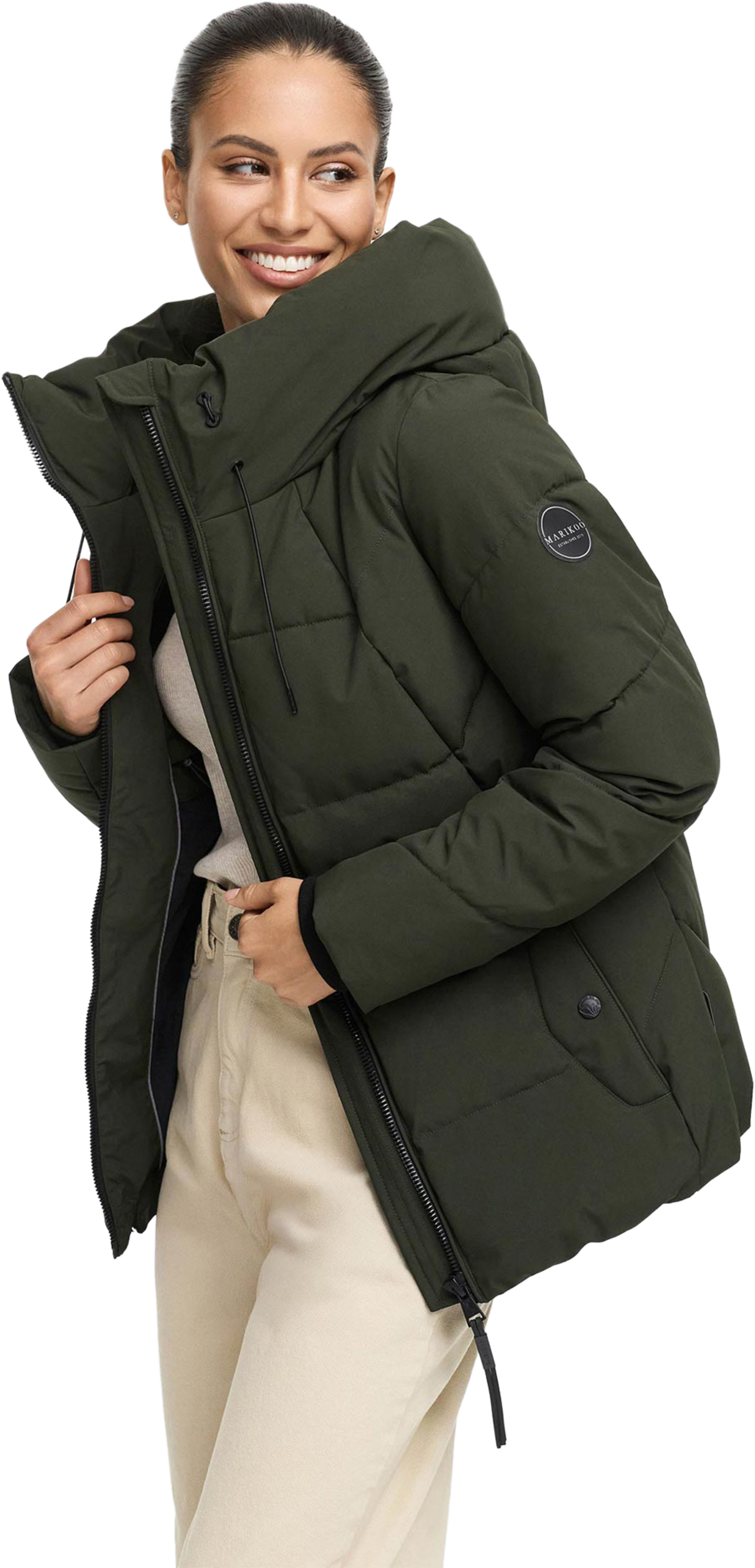 MARIKOO, Women Winterjacket Kuscheltatze