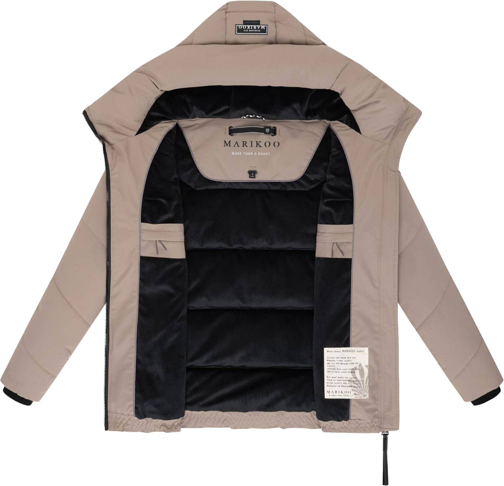 MARIKOO, Women Winterjacket Kuscheltatze