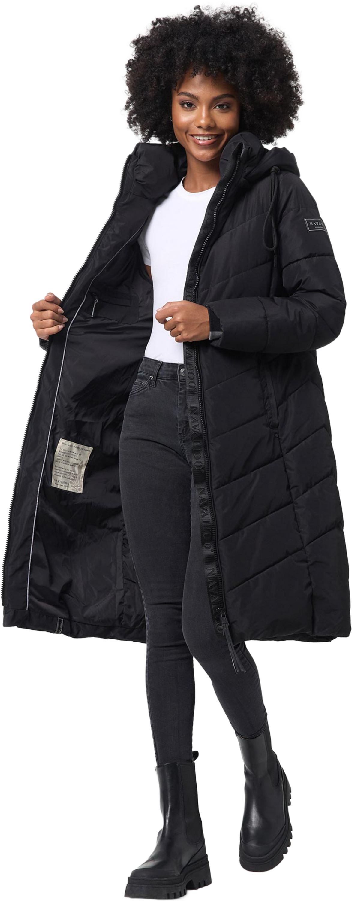 NAVAHOO, Women Winterjacket Sahnekatzi