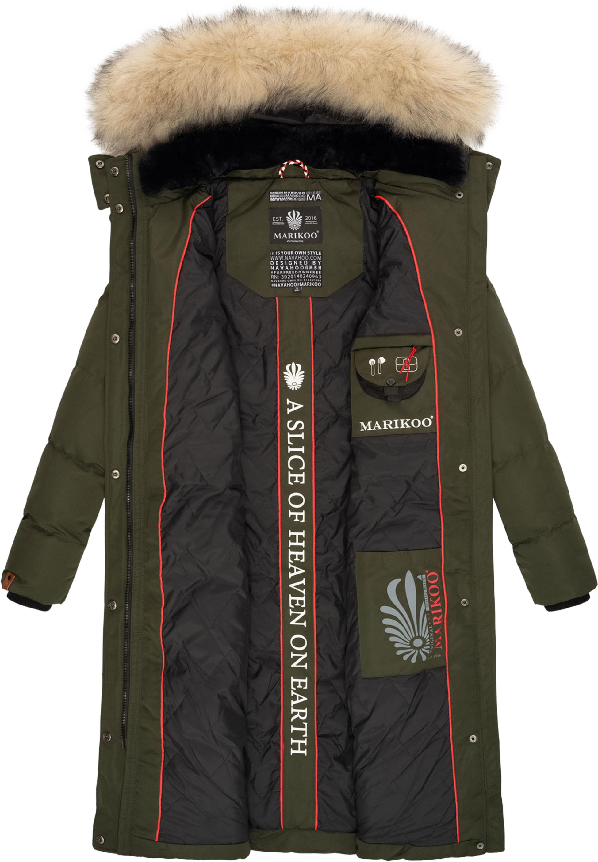 MARIKOO, Women Winterjacket Schneesternchen
