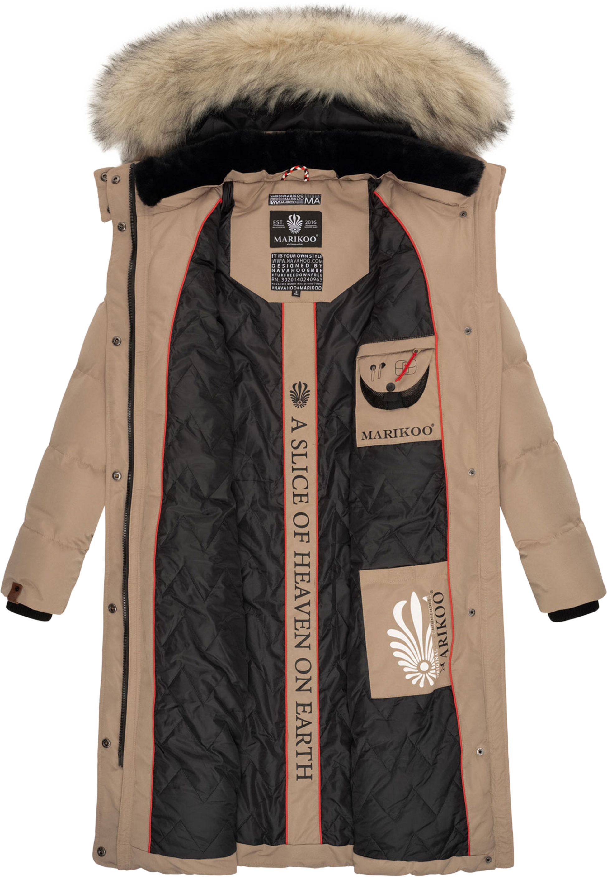 MARIKOO, Women Winterjacket Schneesternchen