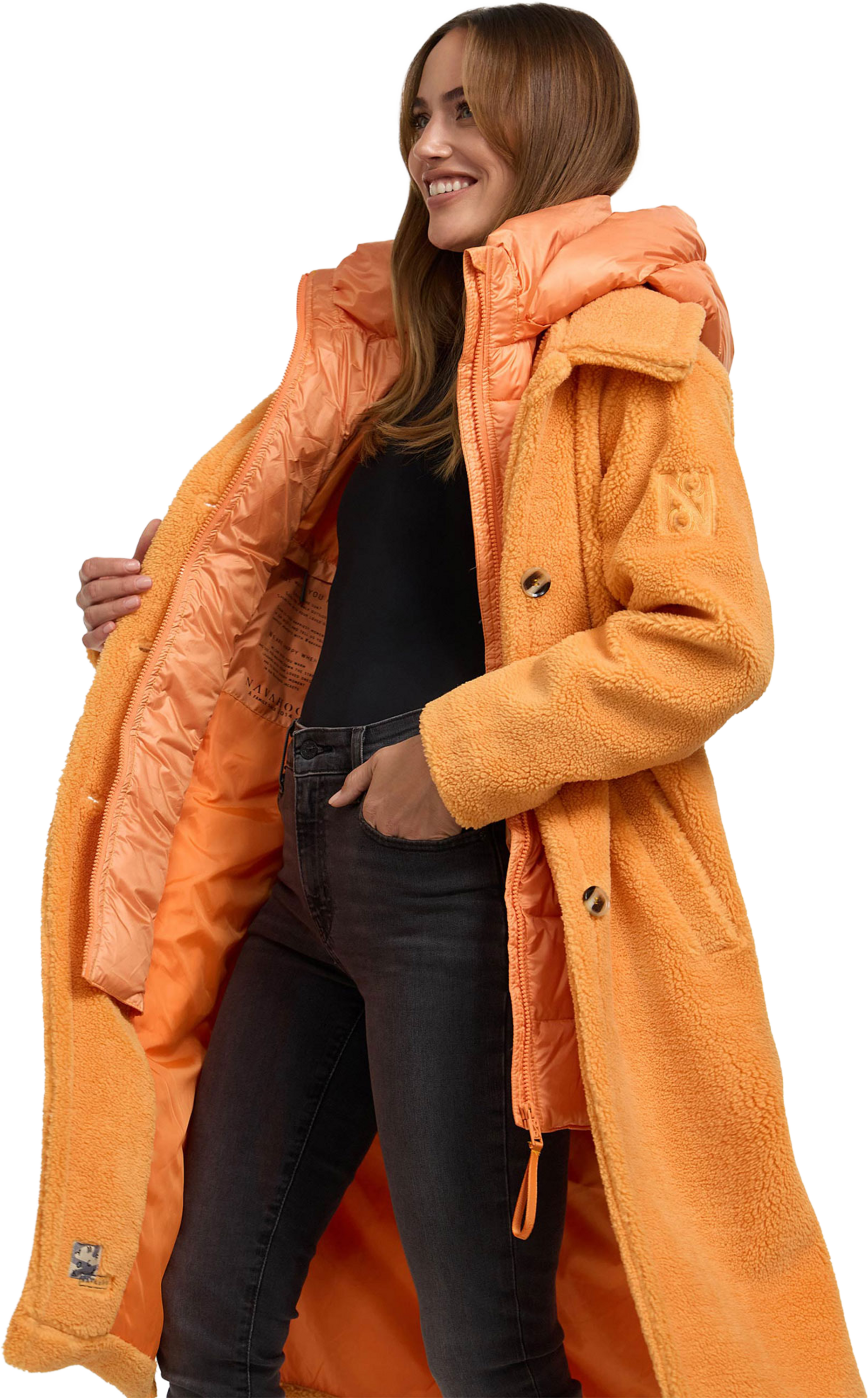 NAVAHOO, Women Winterjacket Teddyzauber