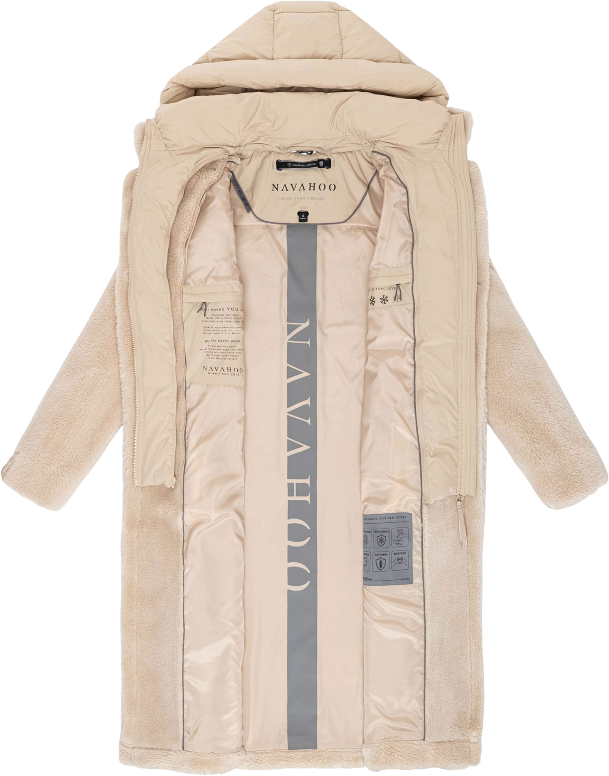 NAVAHOO, Women Winterjacket Teddyzauber