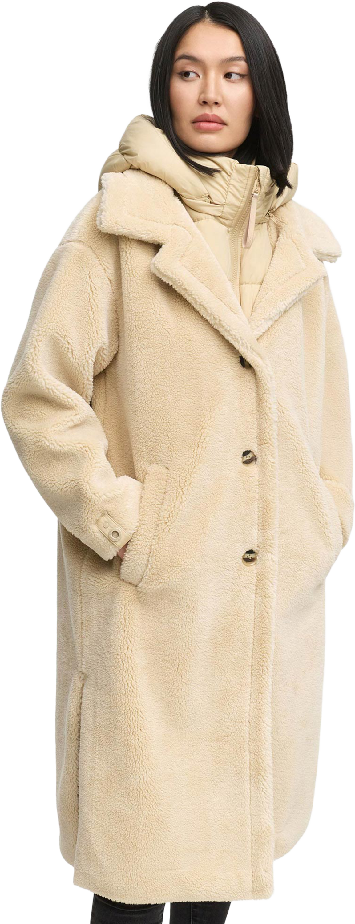 NAVAHOO, Women Winterjacket Teddyzauber