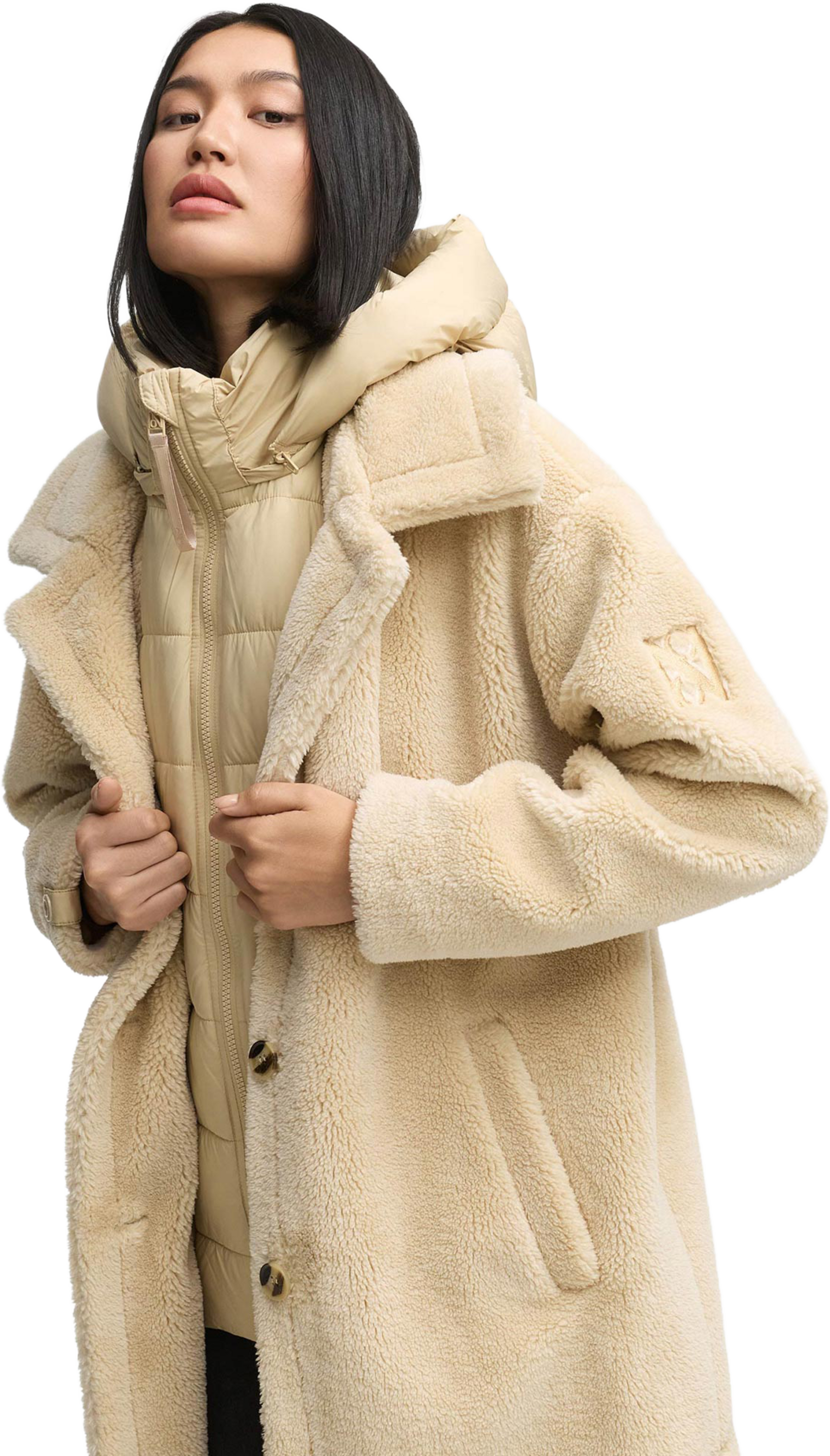 NAVAHOO, Women Winterjacket Teddyzauber