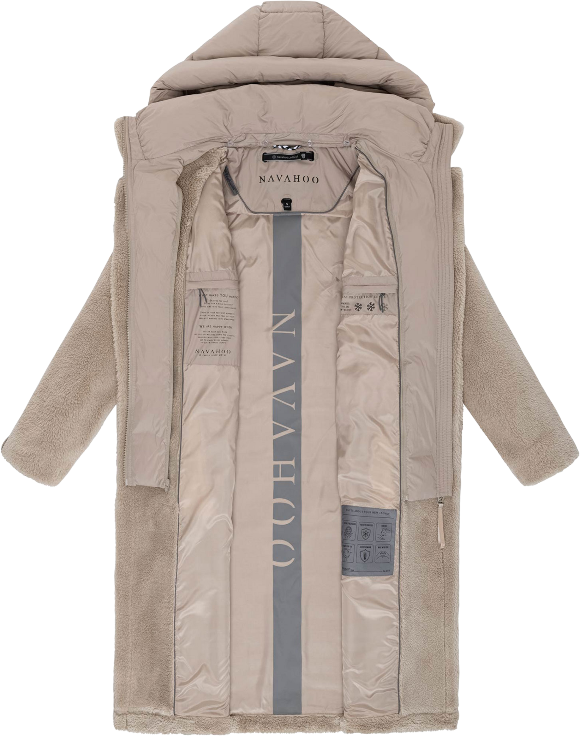 NAVAHOO, Women Winterjacket Teddyzauber