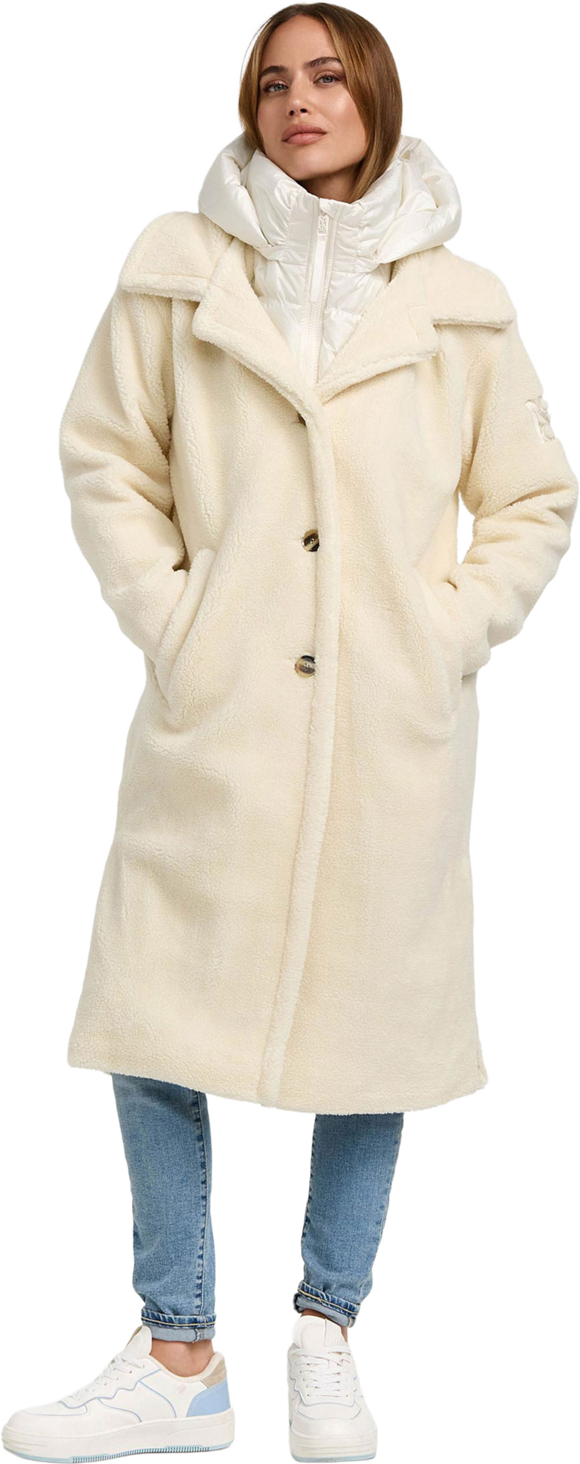 NAVAHOO, Women Winterjacket Teddyzauber