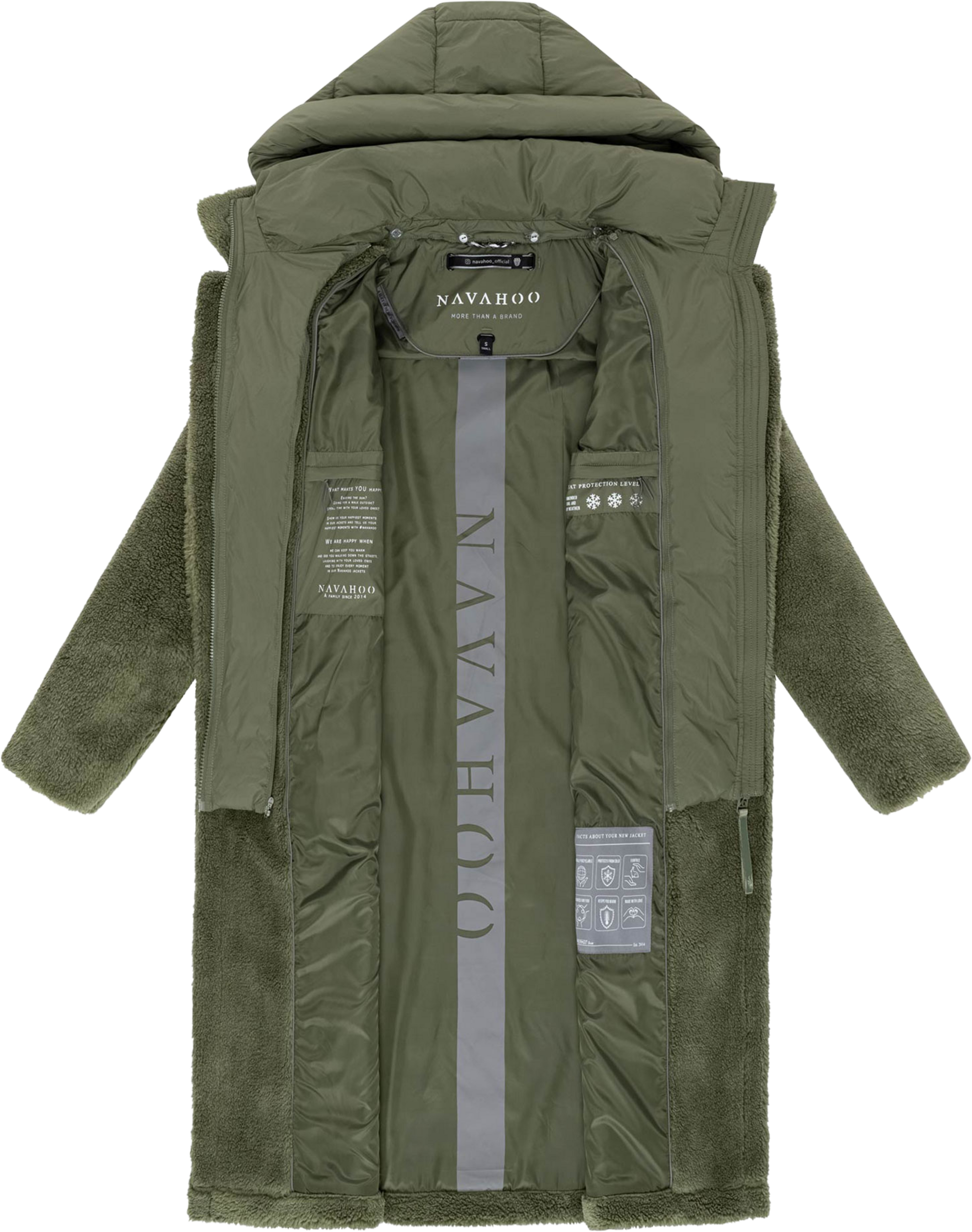 NAVAHOO, Women Winterjacket Teddyzauber