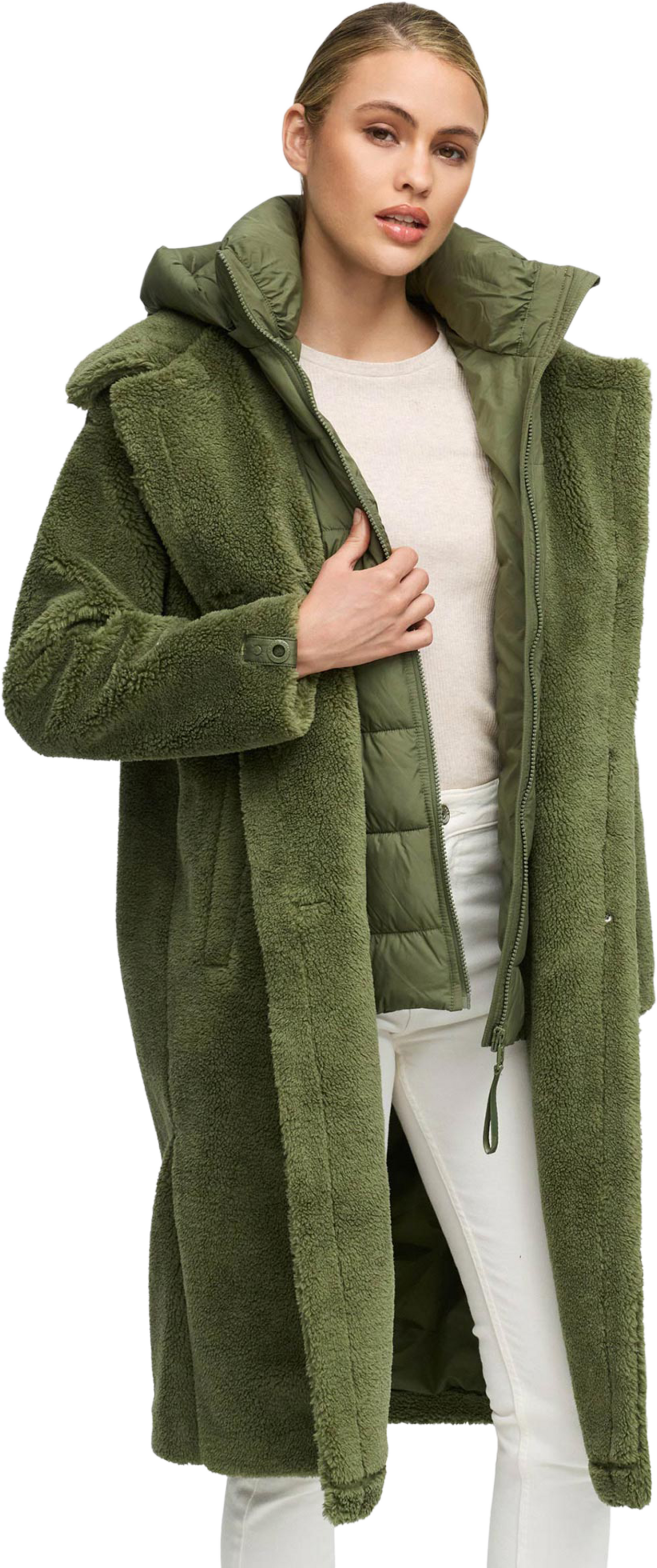 NAVAHOO, Women Winterjacket Teddyzauber