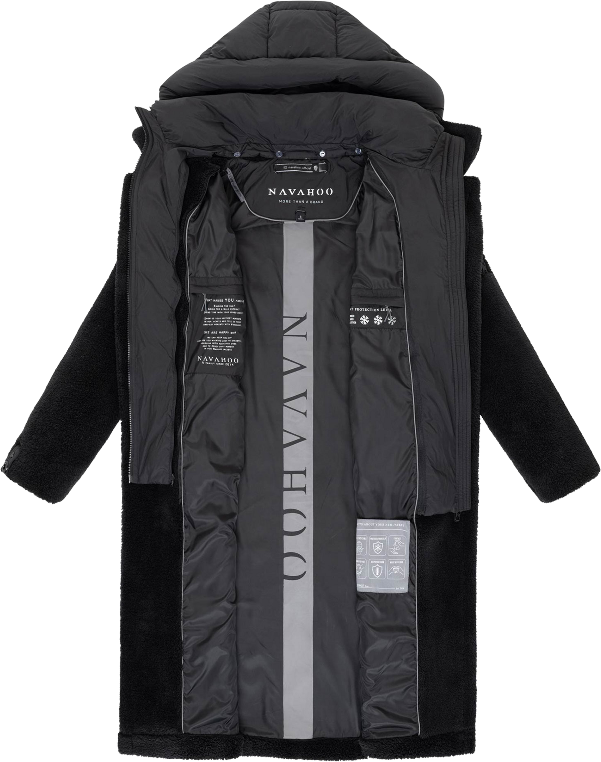 NAVAHOO, Women Winterjacket Teddyzauber