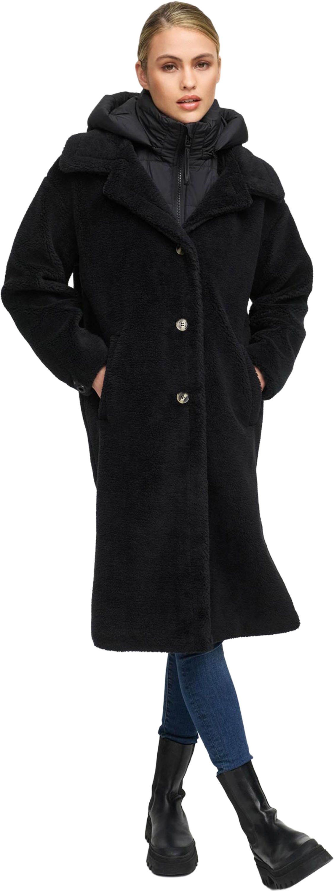 NAVAHOO, Women Winterjacket Teddyzauber