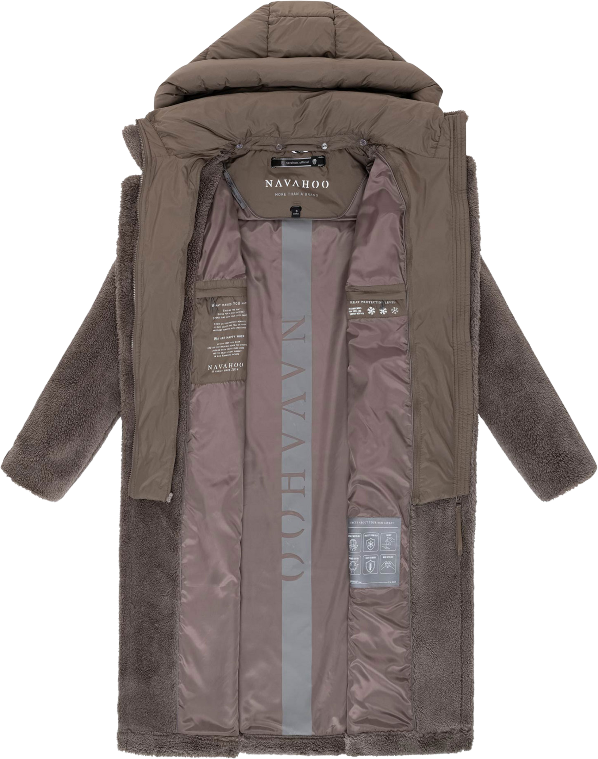 NAVAHOO, Women Winterjacket Teddyzauber
