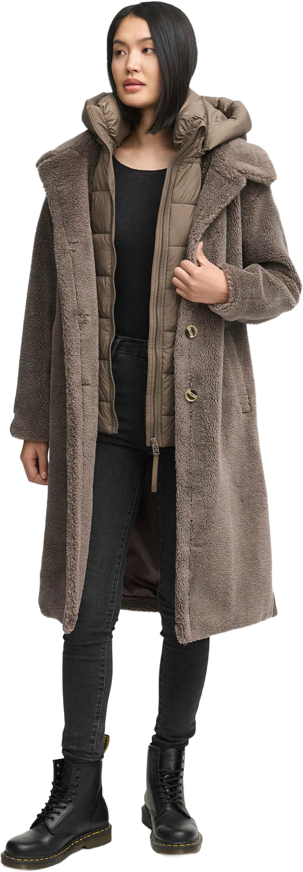 NAVAHOO, Women Winterjacket Teddyzauber