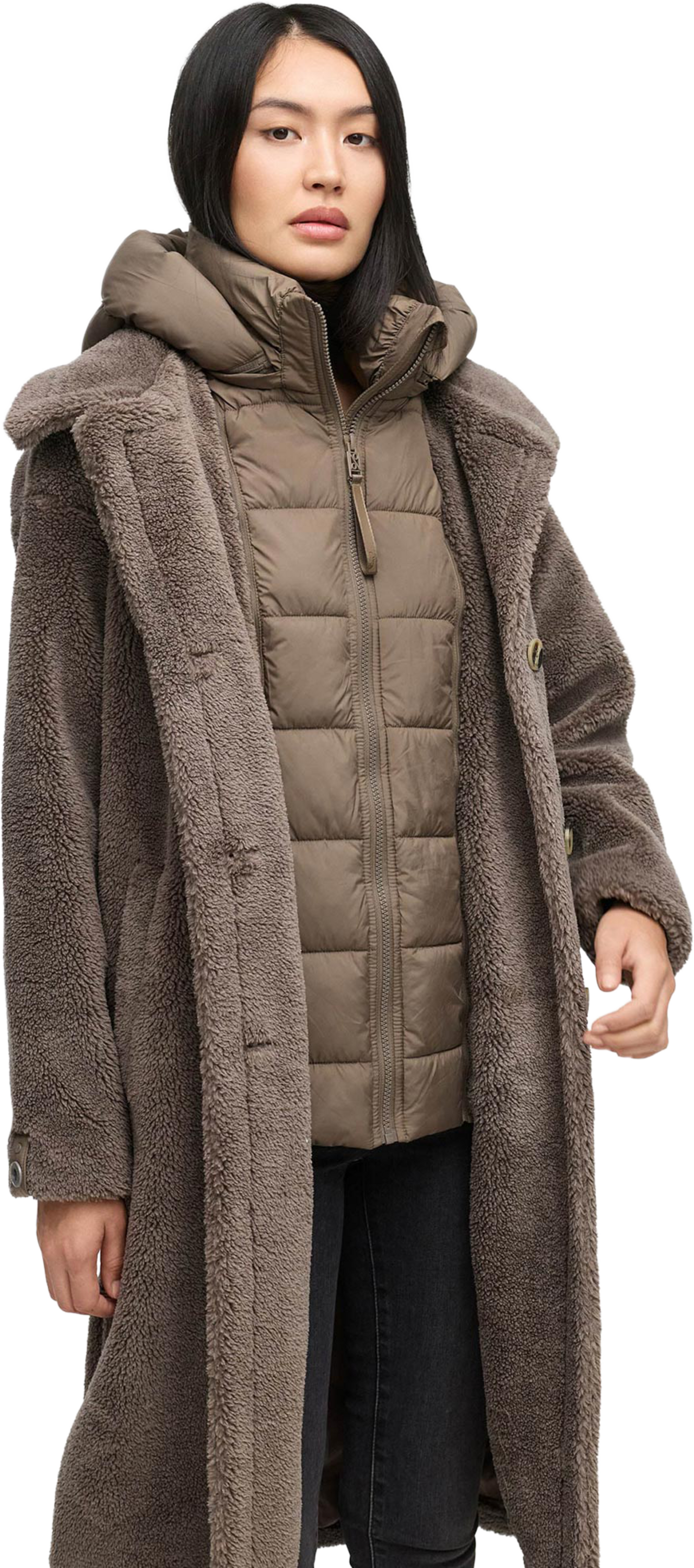 NAVAHOO, Women Winterjacket Teddyzauber