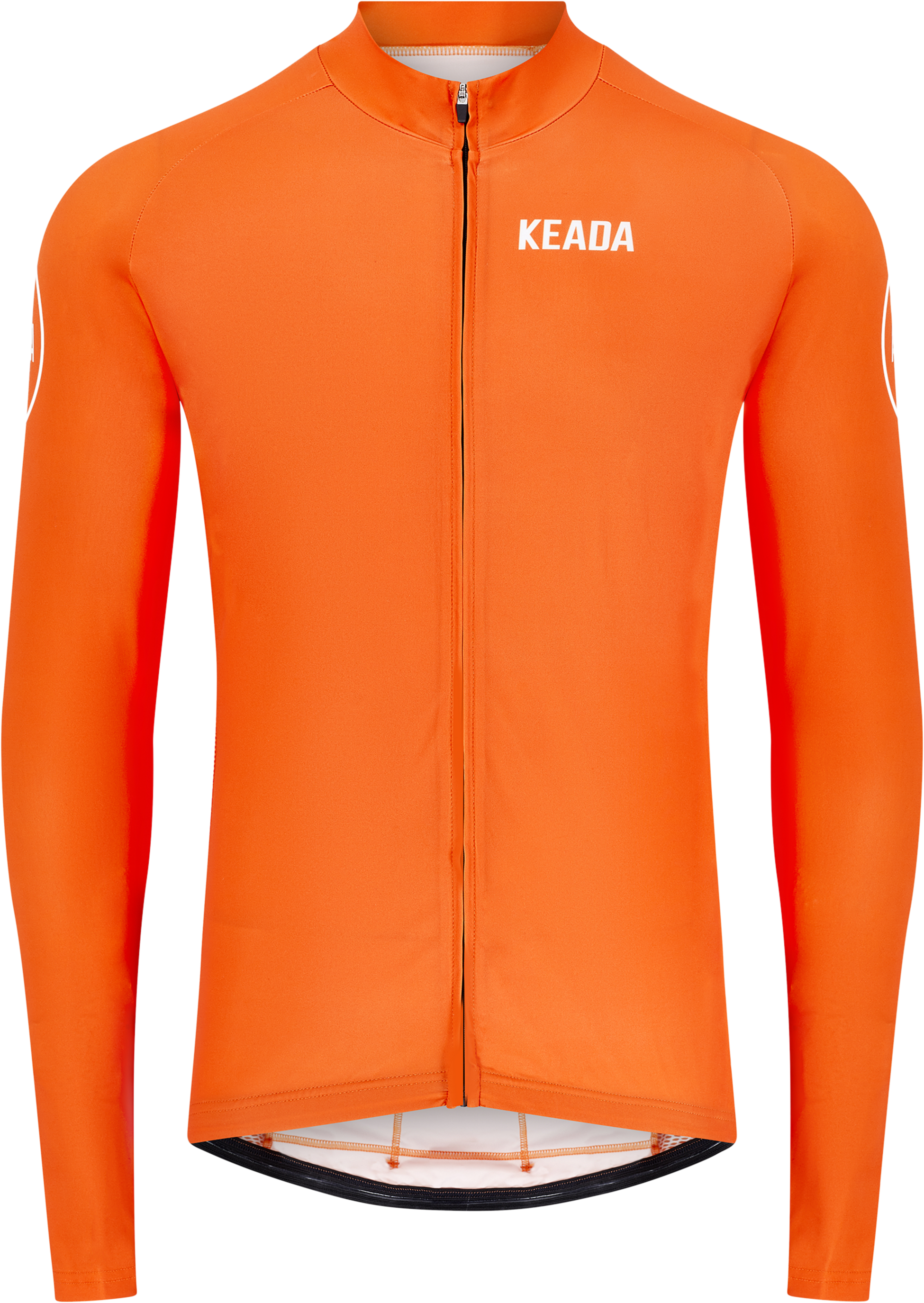 KEADA SPORTS, Womens Essential Long Sleeved Cycling Jersey - Orange