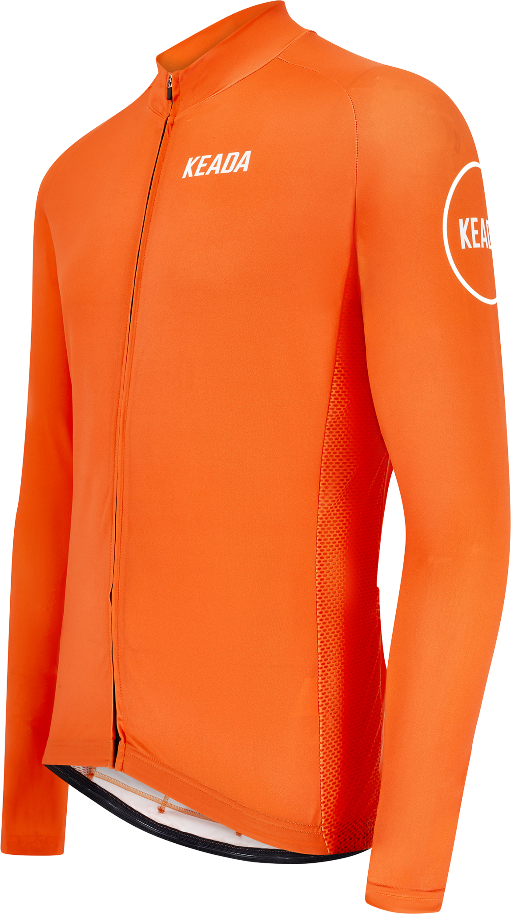 KEADA SPORTS, Womens Essential Long Sleeved Cycling Jersey - Orange