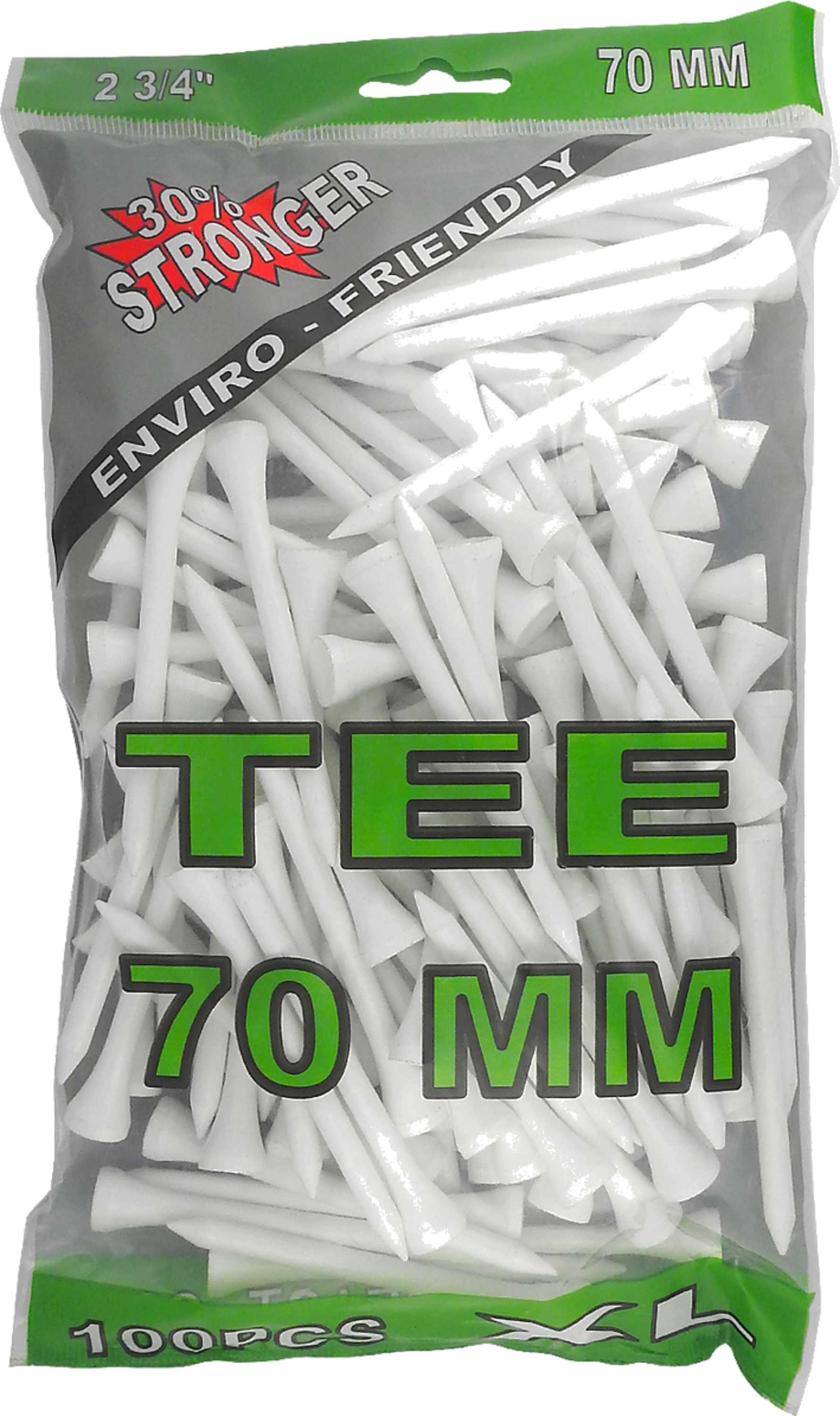 GOLF GEAR, Wood Tees White (100 Pcs)