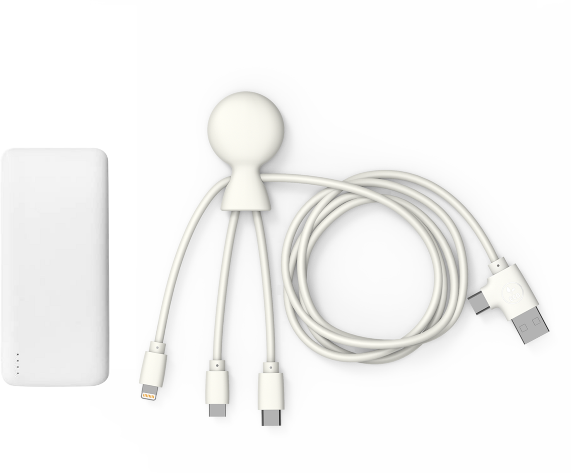 XOOPAR, Xoopar Chargeur Mr Bio Pack Hepta Blanc