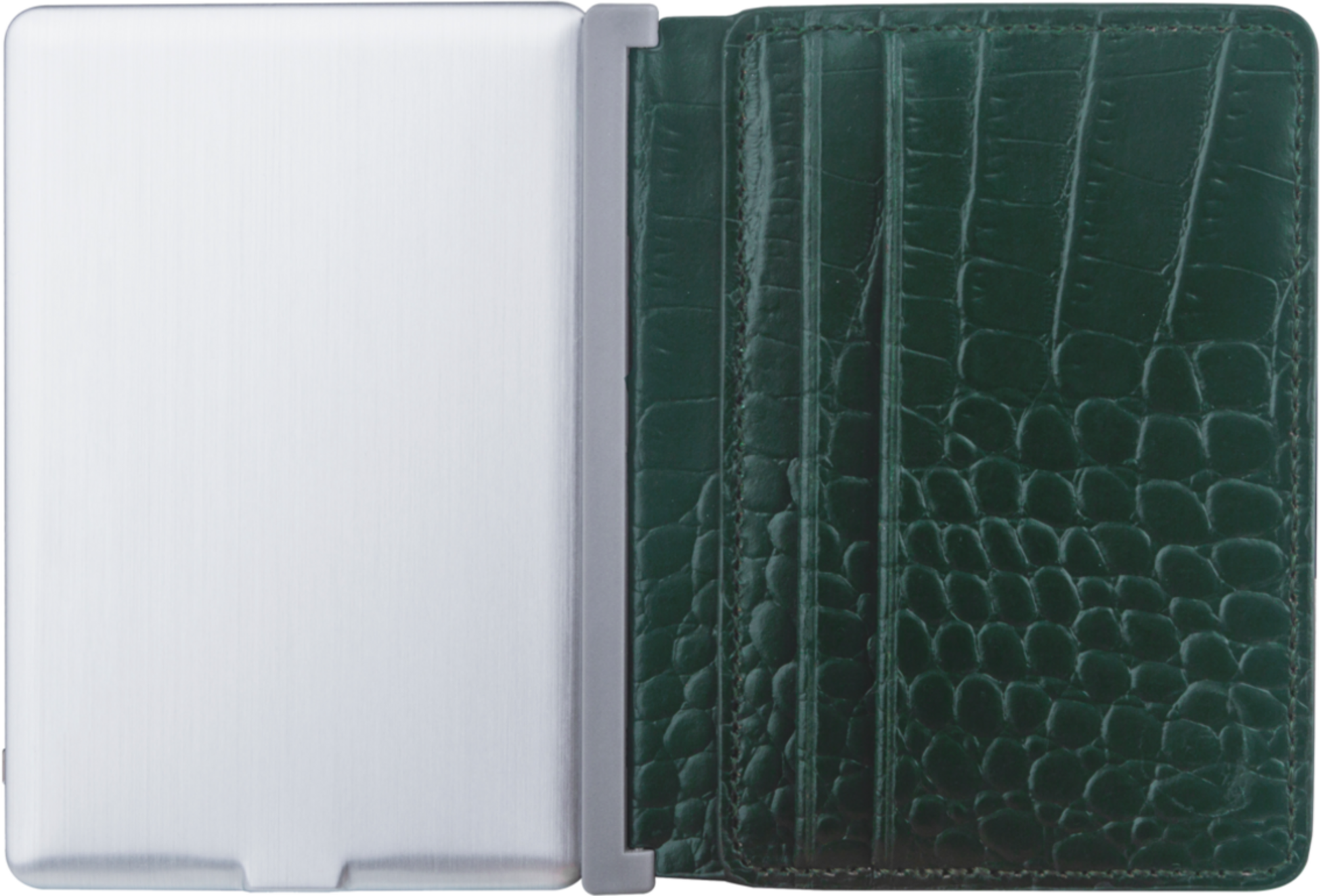 XOOPAR, Xoopar Porte-cartes In&eacute; Recycled Leather Alligator Vert