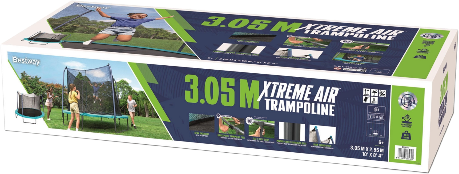 BESTWAY, Xtreme Air Studsmatta 3.05m X 2.55m